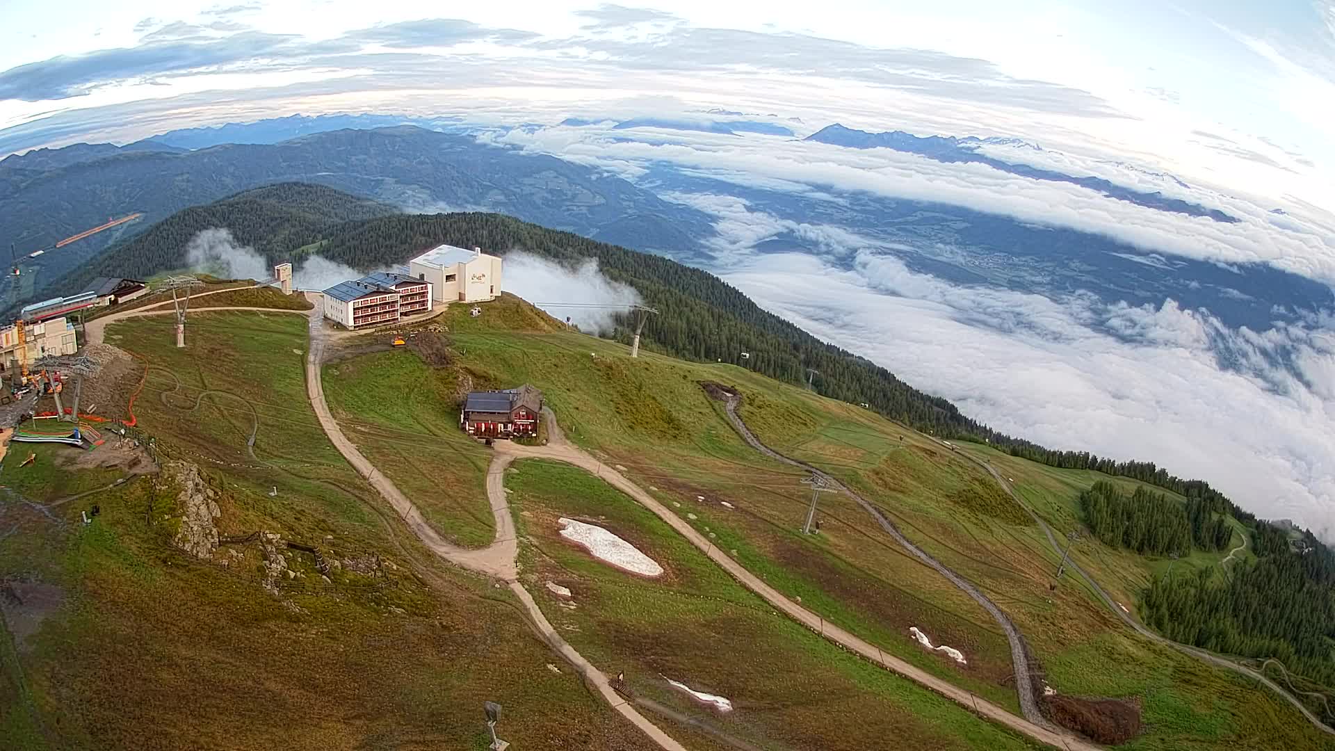 Smučišče Kronplatz – vrh | pogled na Bruneck