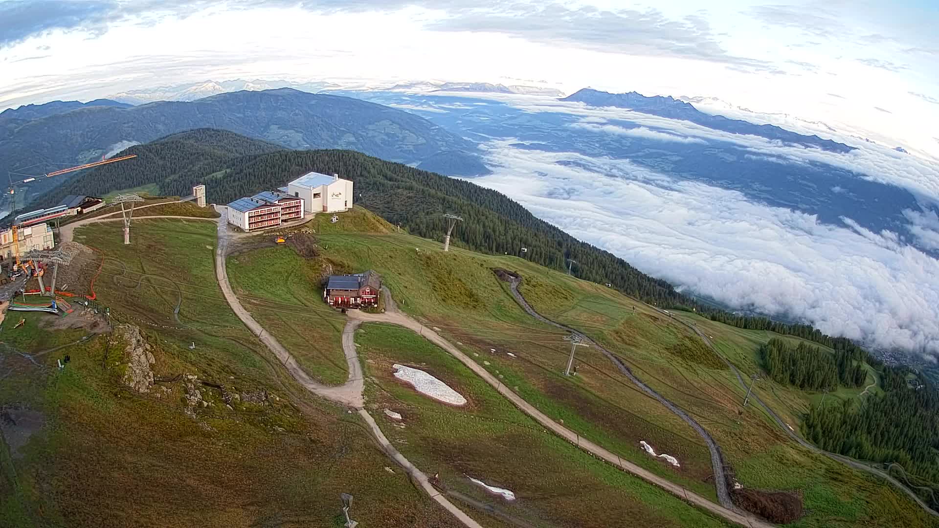 Kronplatz peak Ski resort | view to Bruneck