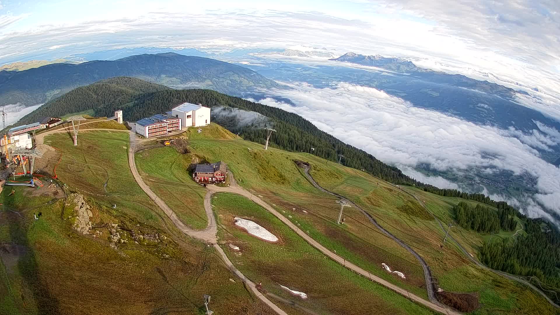 Kronplatz peak Ski resort | view to Bruneck