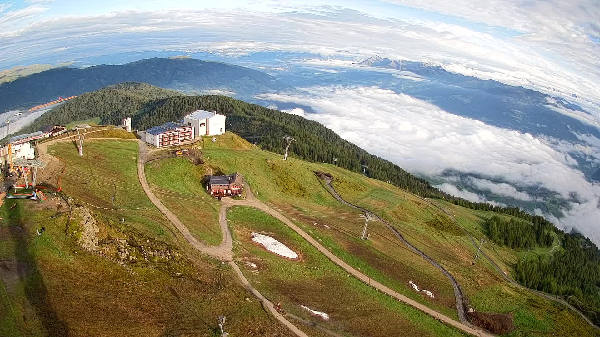 Smučišče Kronplatz – vrh | pogled na Bruneck