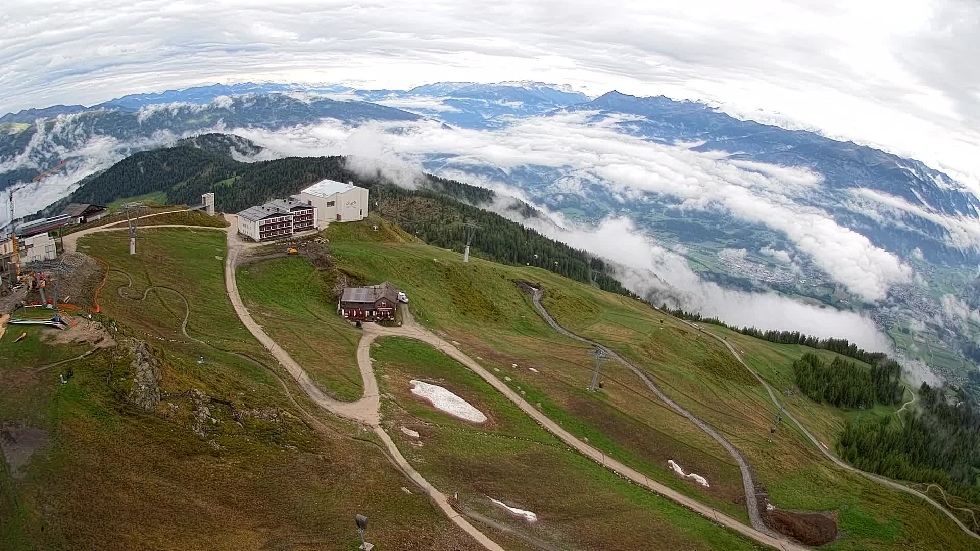 Kronplatz peak Ski resort | view to Bruneck