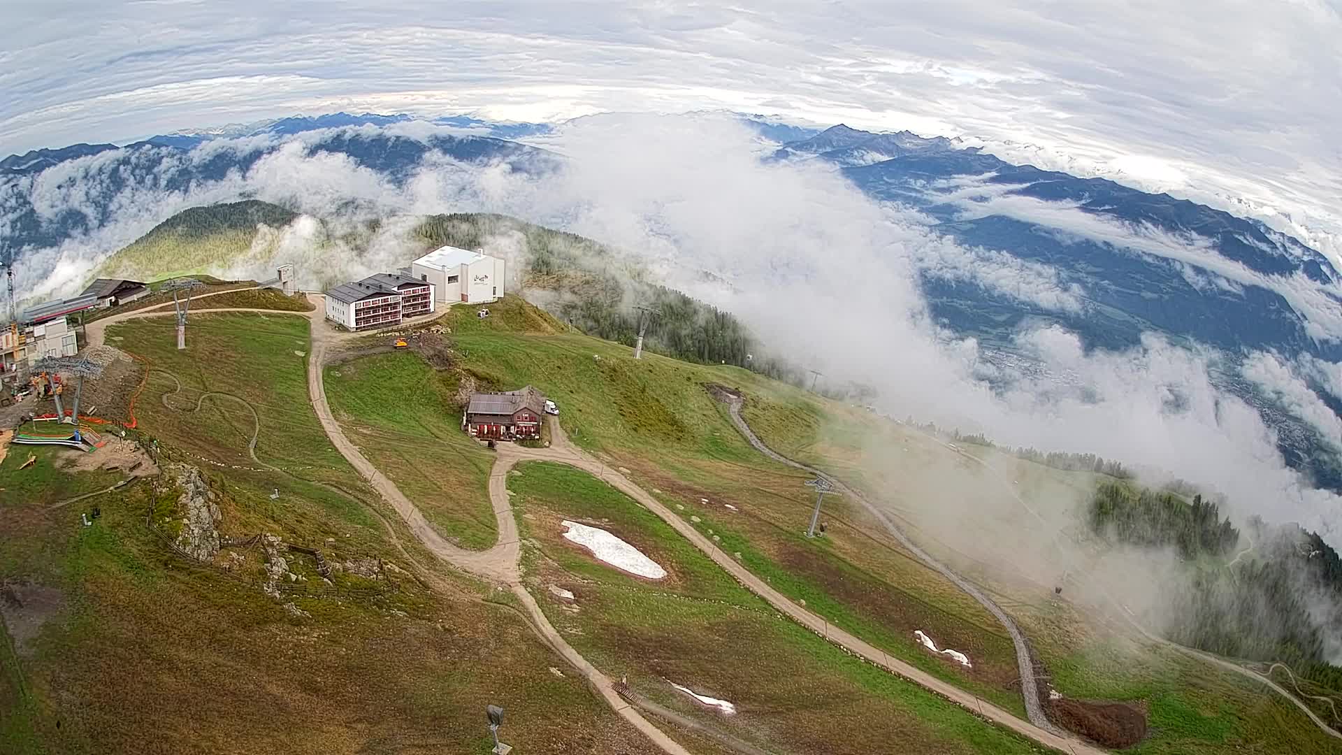 Kronplatz peak Ski resort | view to Bruneck