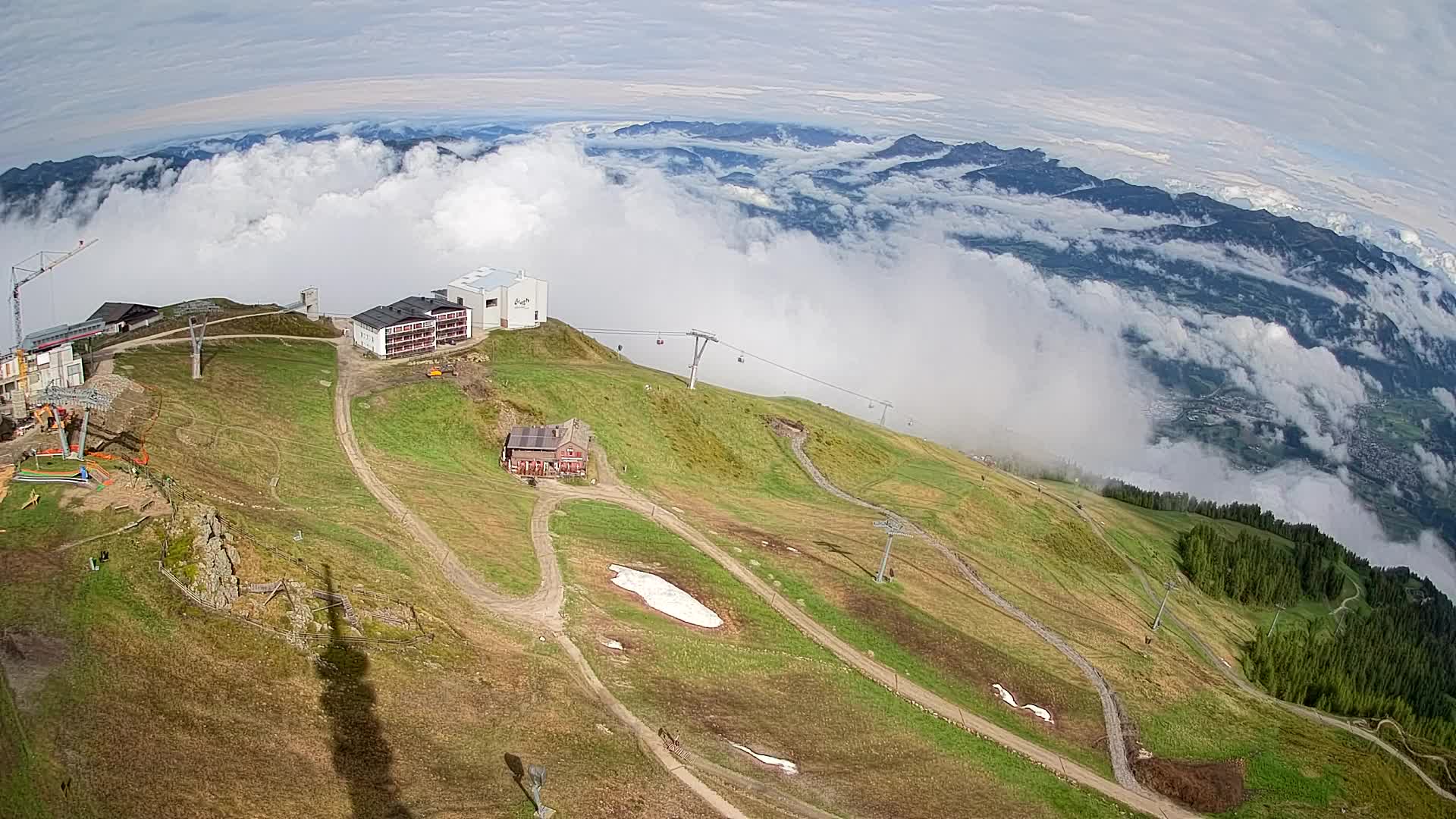 Kronplatz peak Ski resort | view to Bruneck