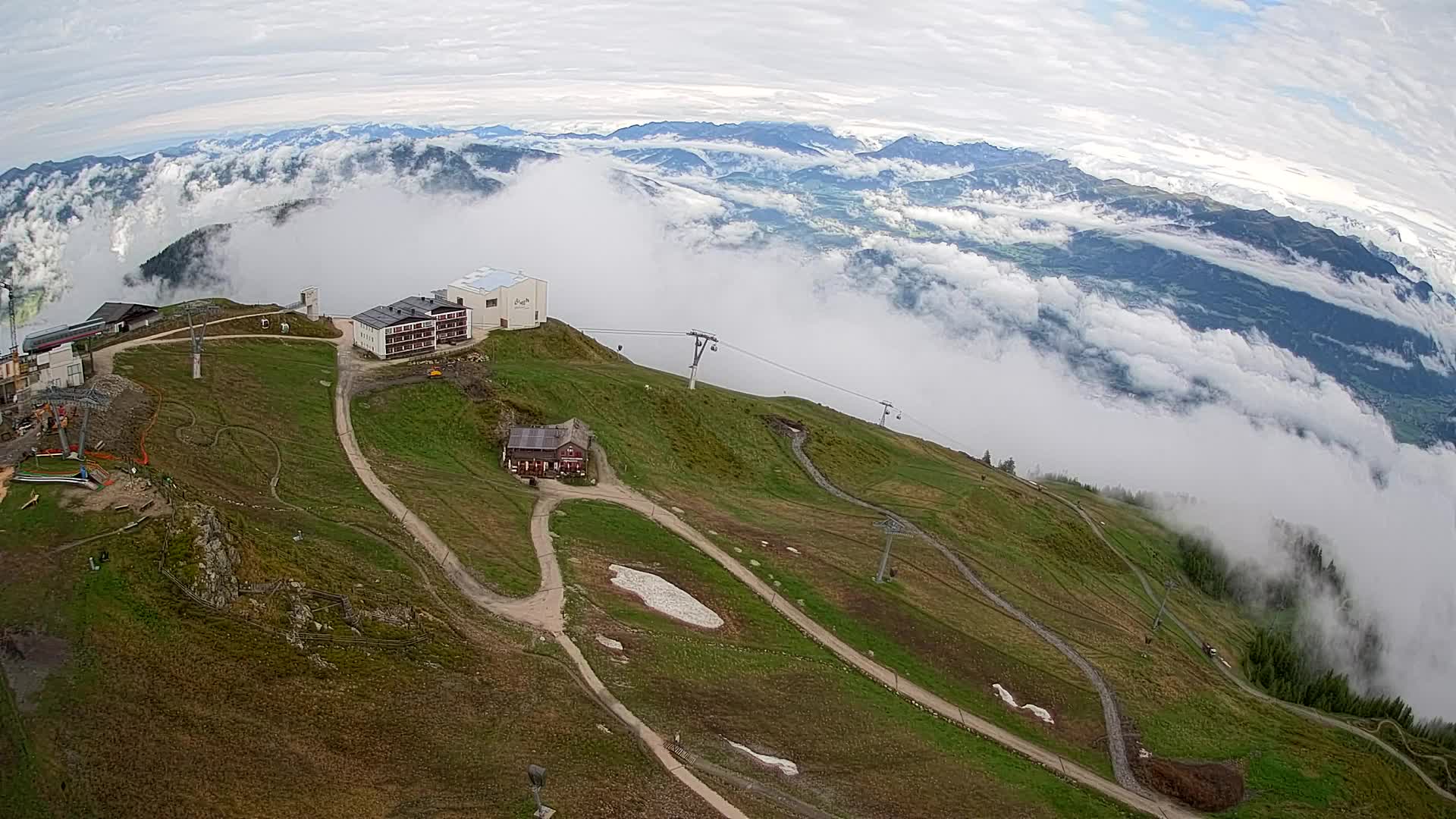 Skigebiet Kronplatz Gipfel | Blick auf Bruneck