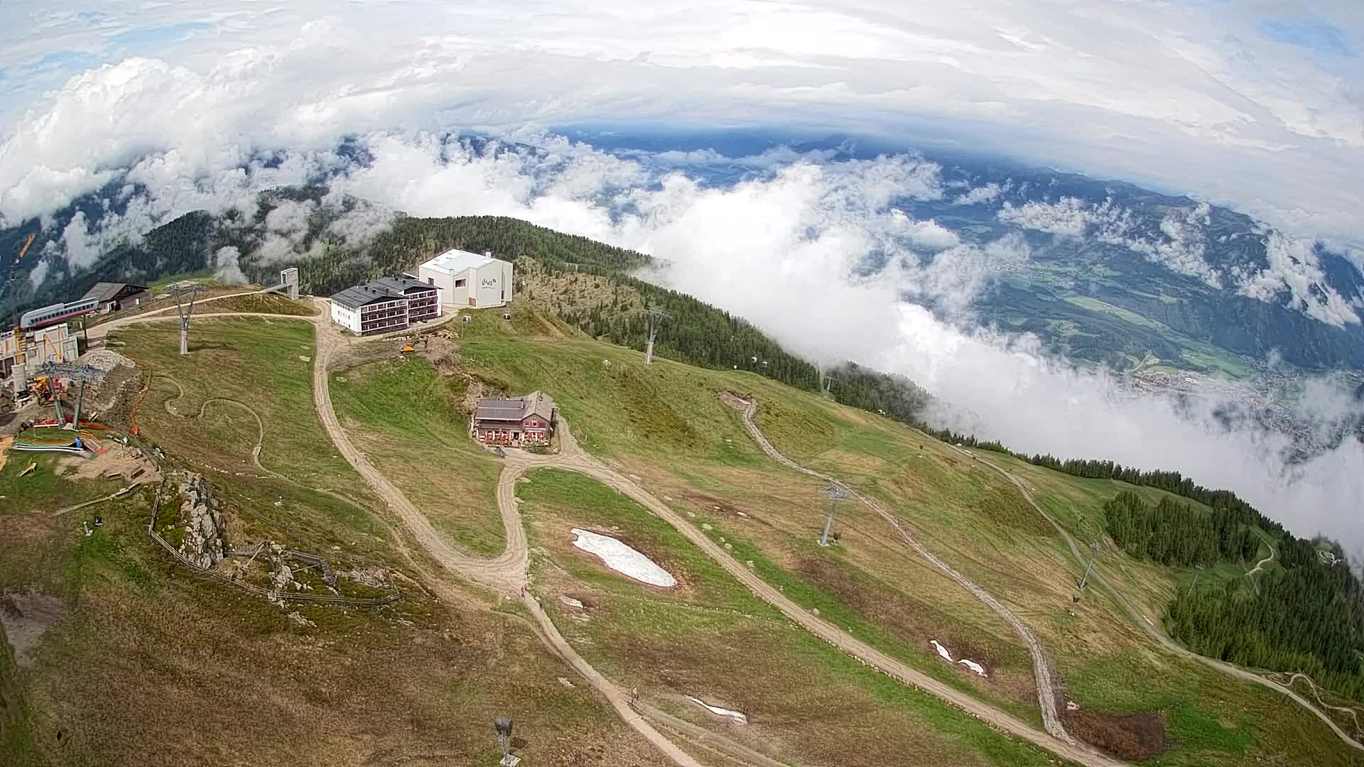 Smučišče Kronplatz – vrh | pogled na Bruneck