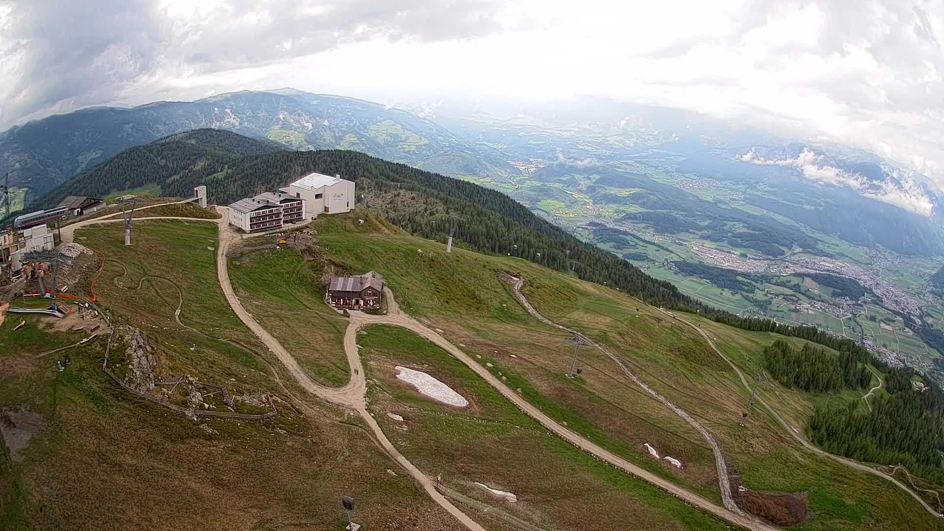 Kronplatz peak Ski resort | view to Bruneck