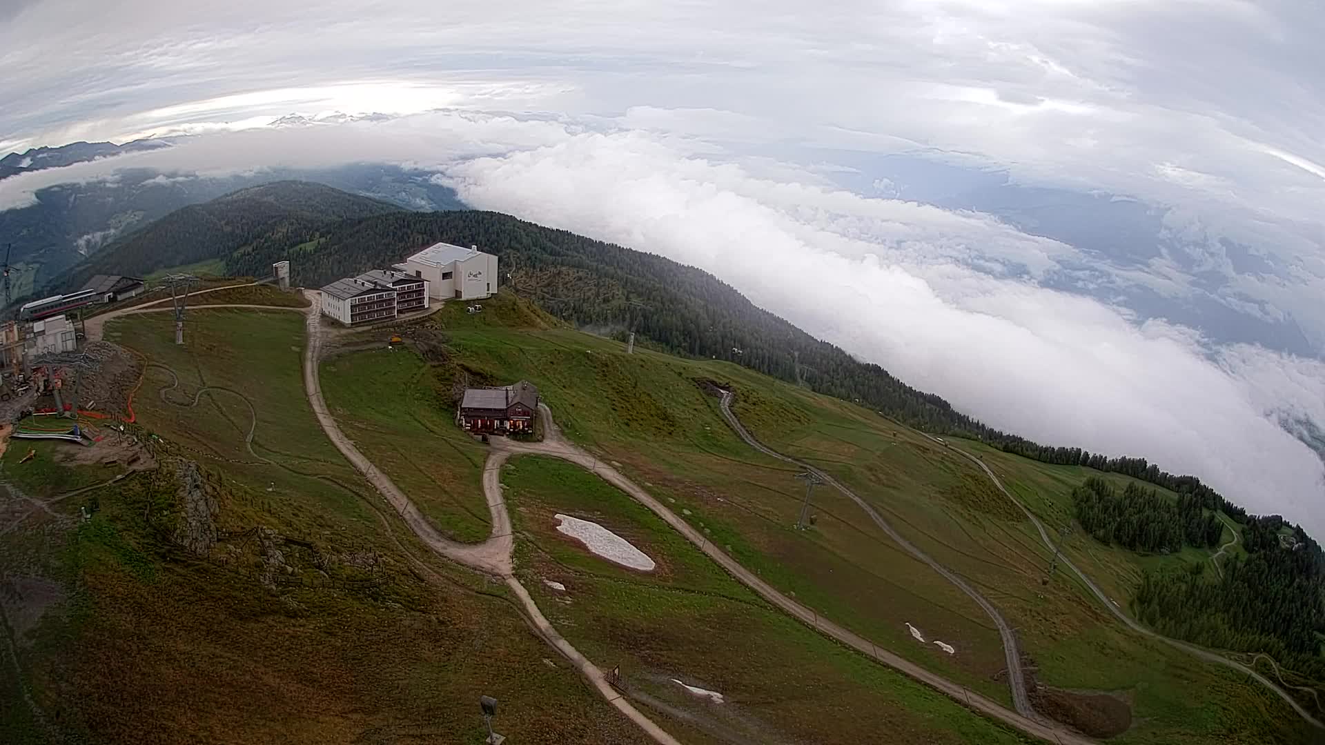 Kronplatz peak Ski resort | view to Bruneck