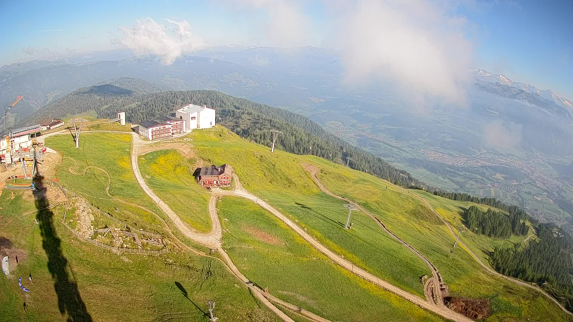 Skigebiet Kronplatz Gipfel | Blick auf Bruneck