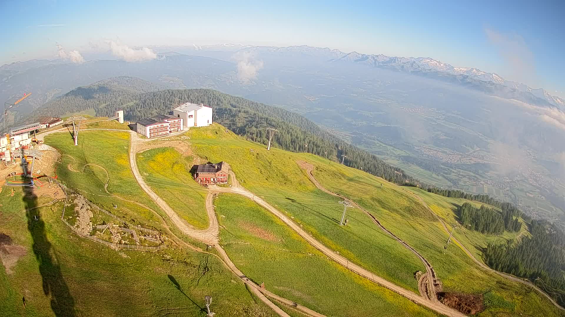 Kronplatz peak Ski resort | view to Bruneck