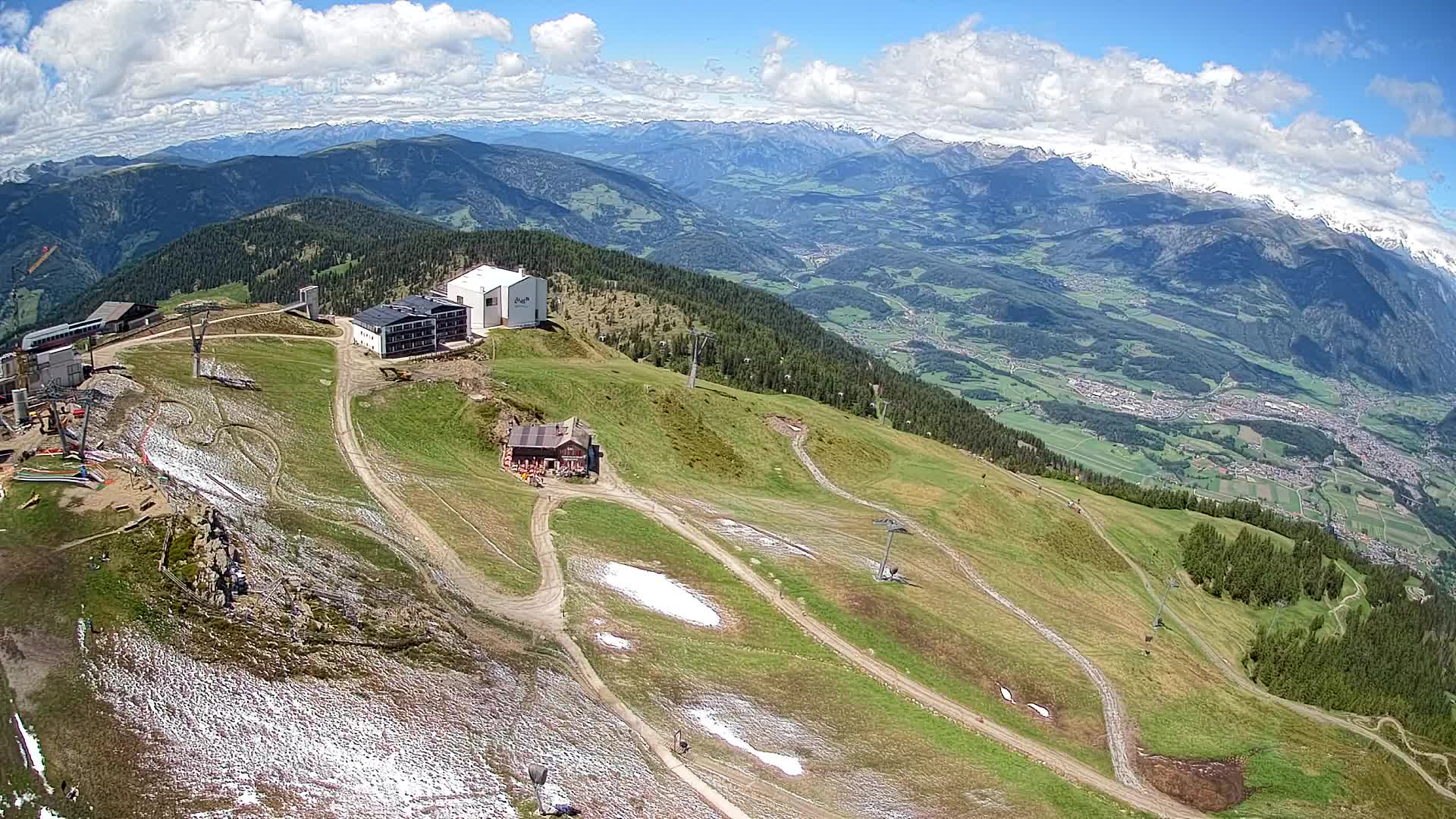 Station de ski Kronplatz sommet | vue sur Brunico