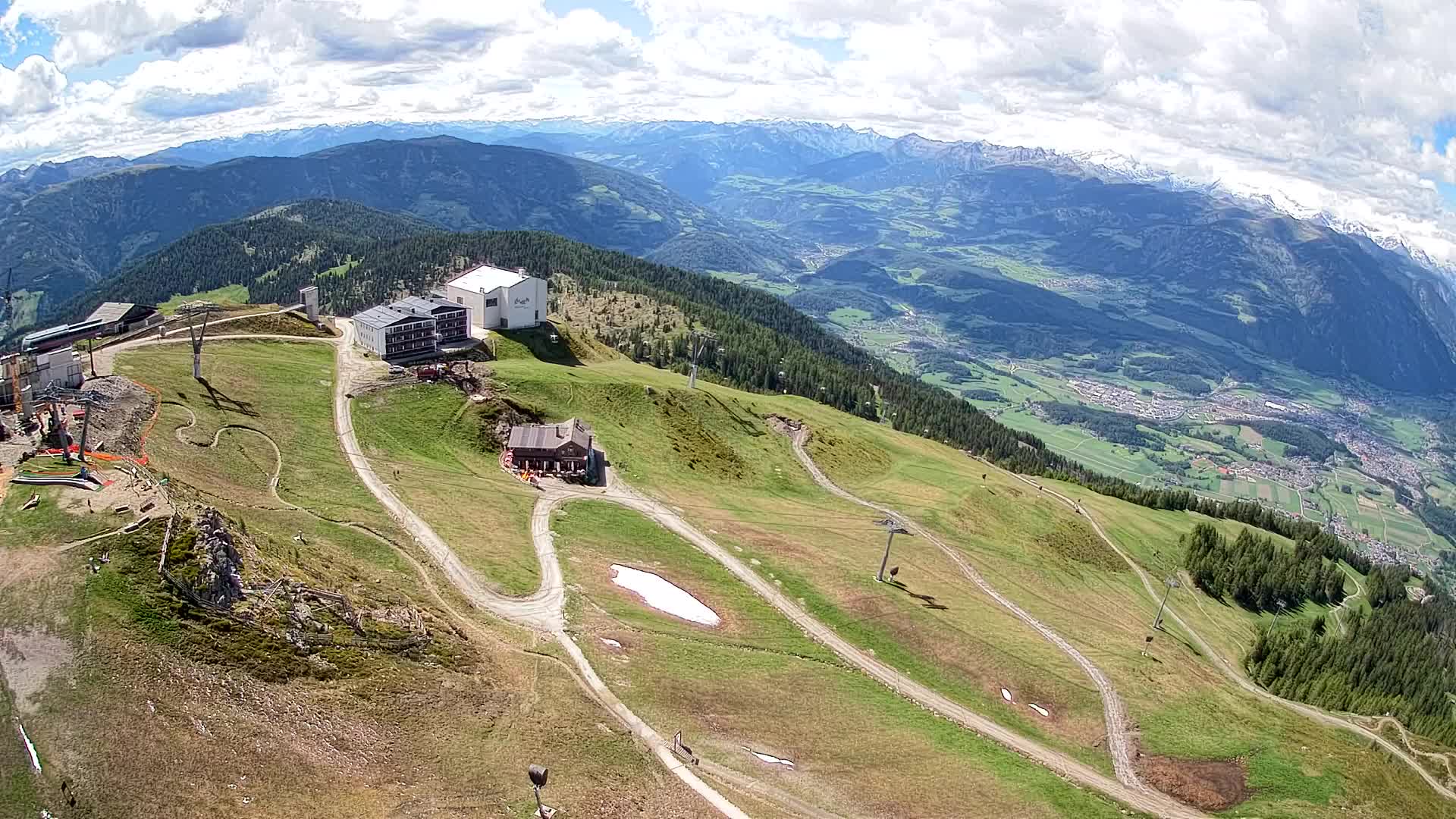 Station de ski Kronplatz sommet | vue sur Brunico