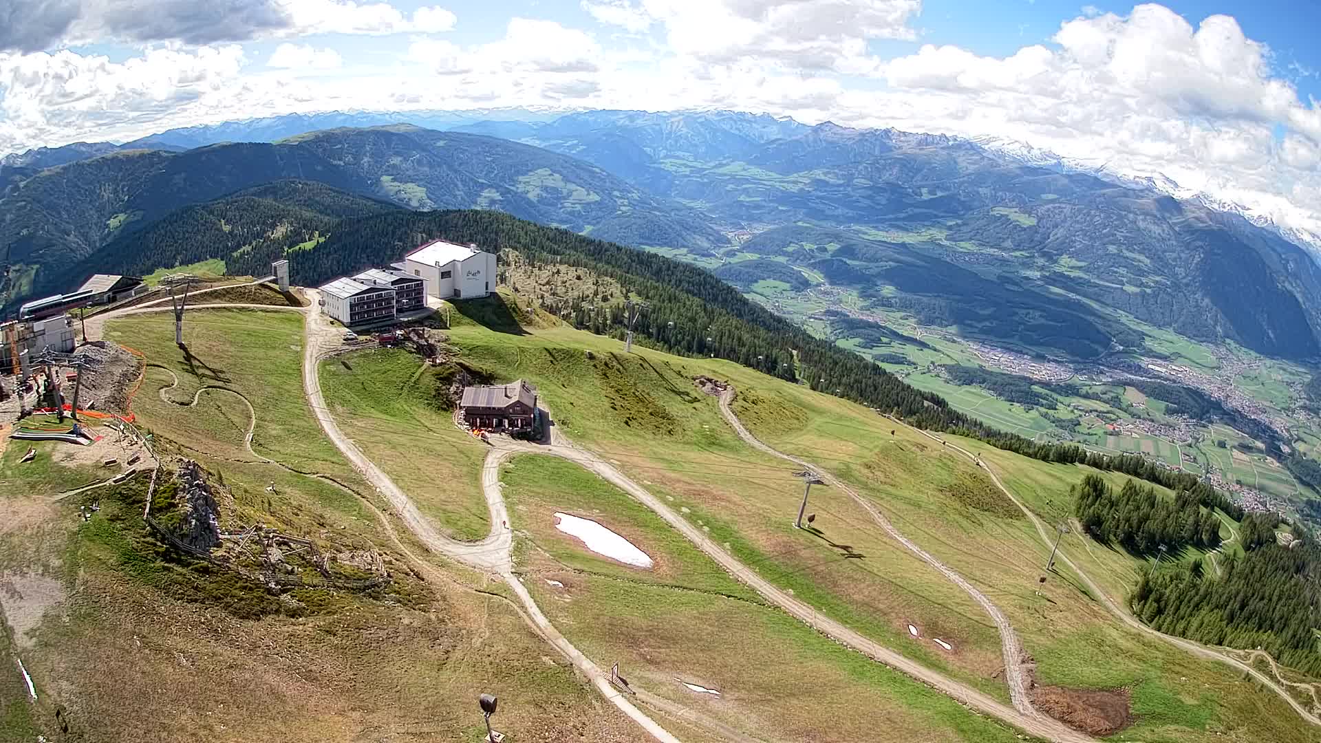 Skigebiet Kronplatz Gipfel | Blick auf Bruneck