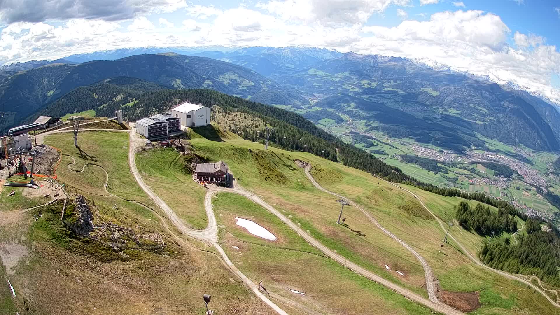 Station de ski Kronplatz sommet | vue sur Brunico