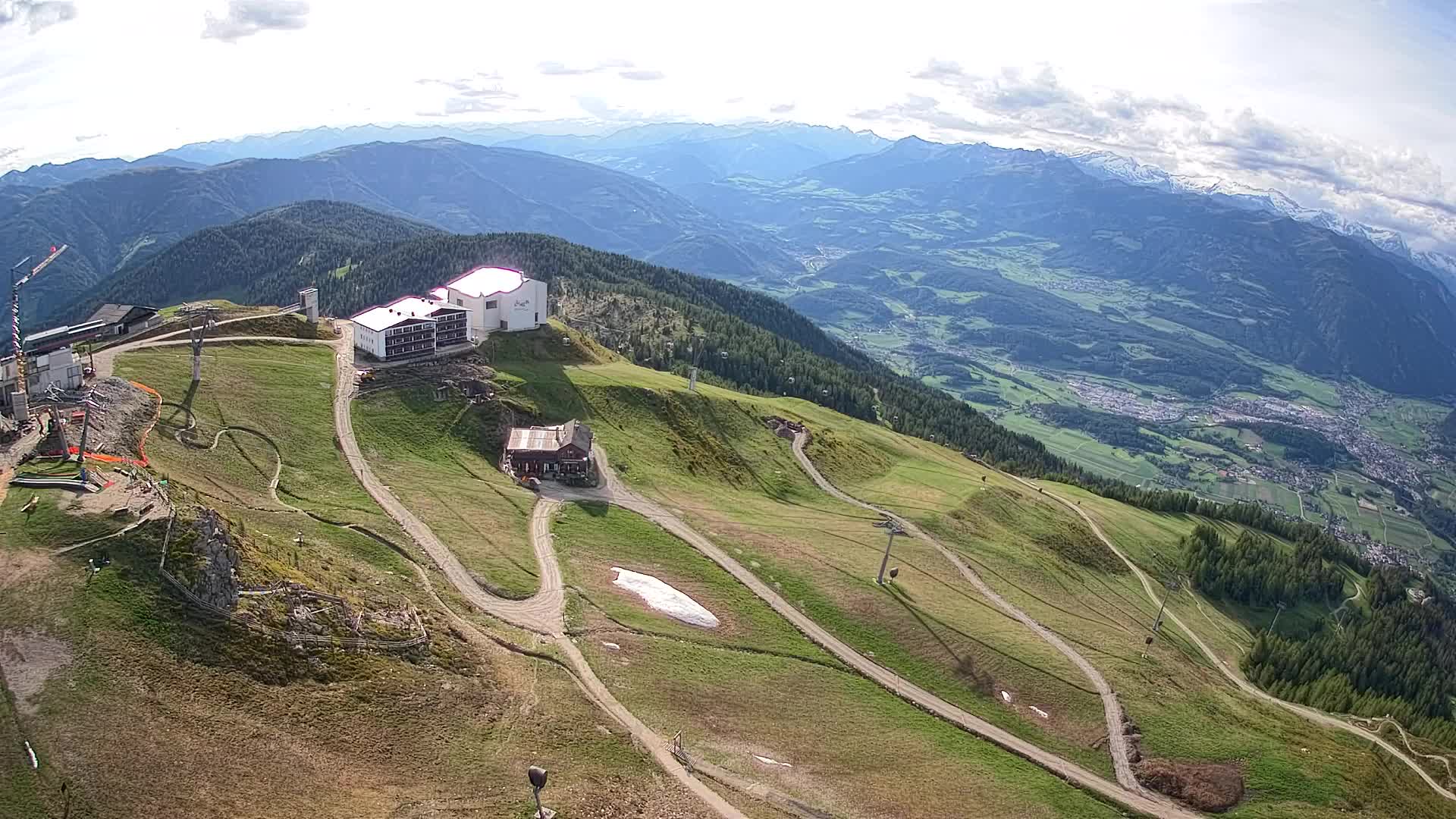 Station de ski Kronplatz sommet | vue sur Brunico