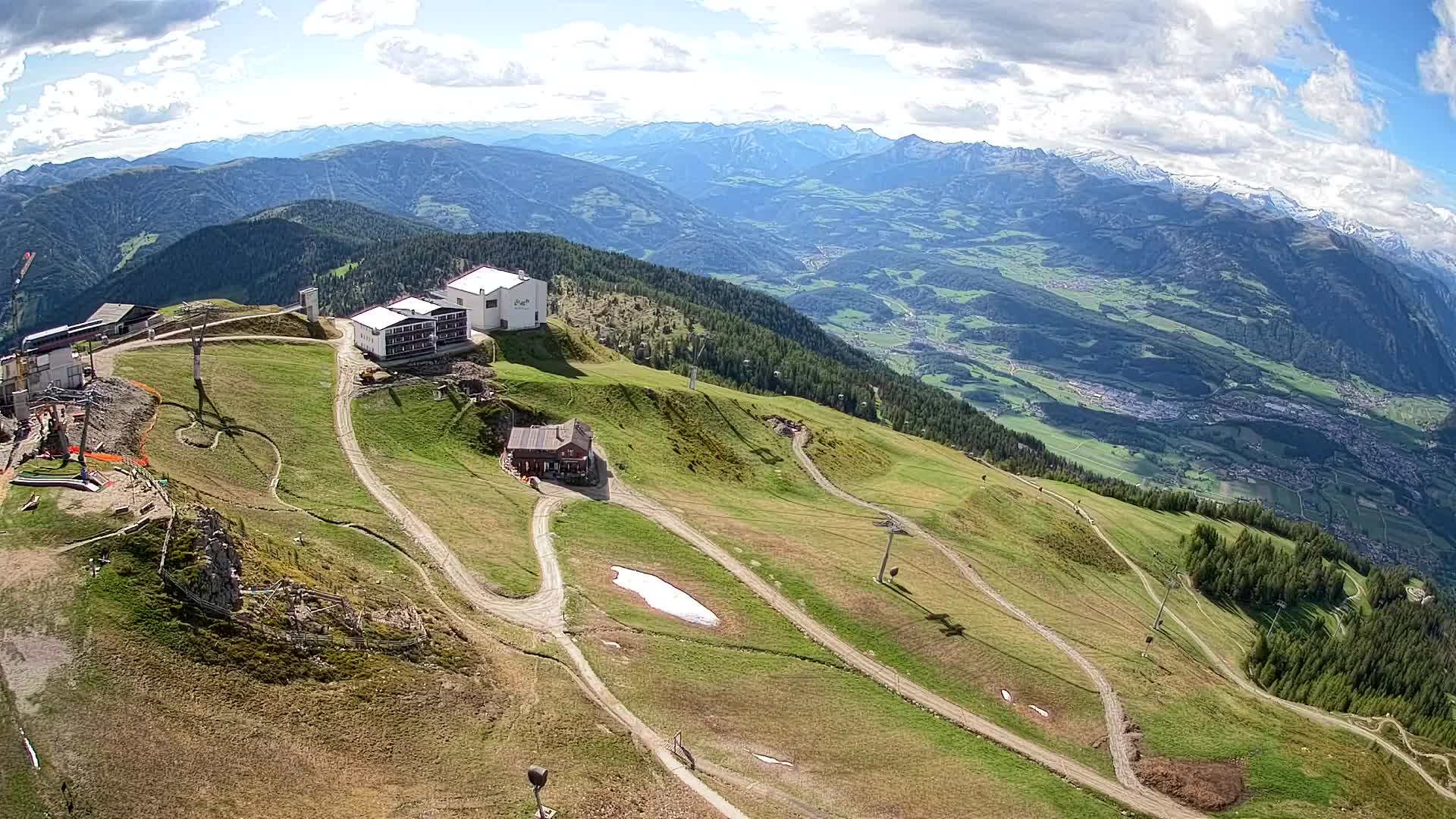 Station de ski Kronplatz sommet | vue sur Brunico
