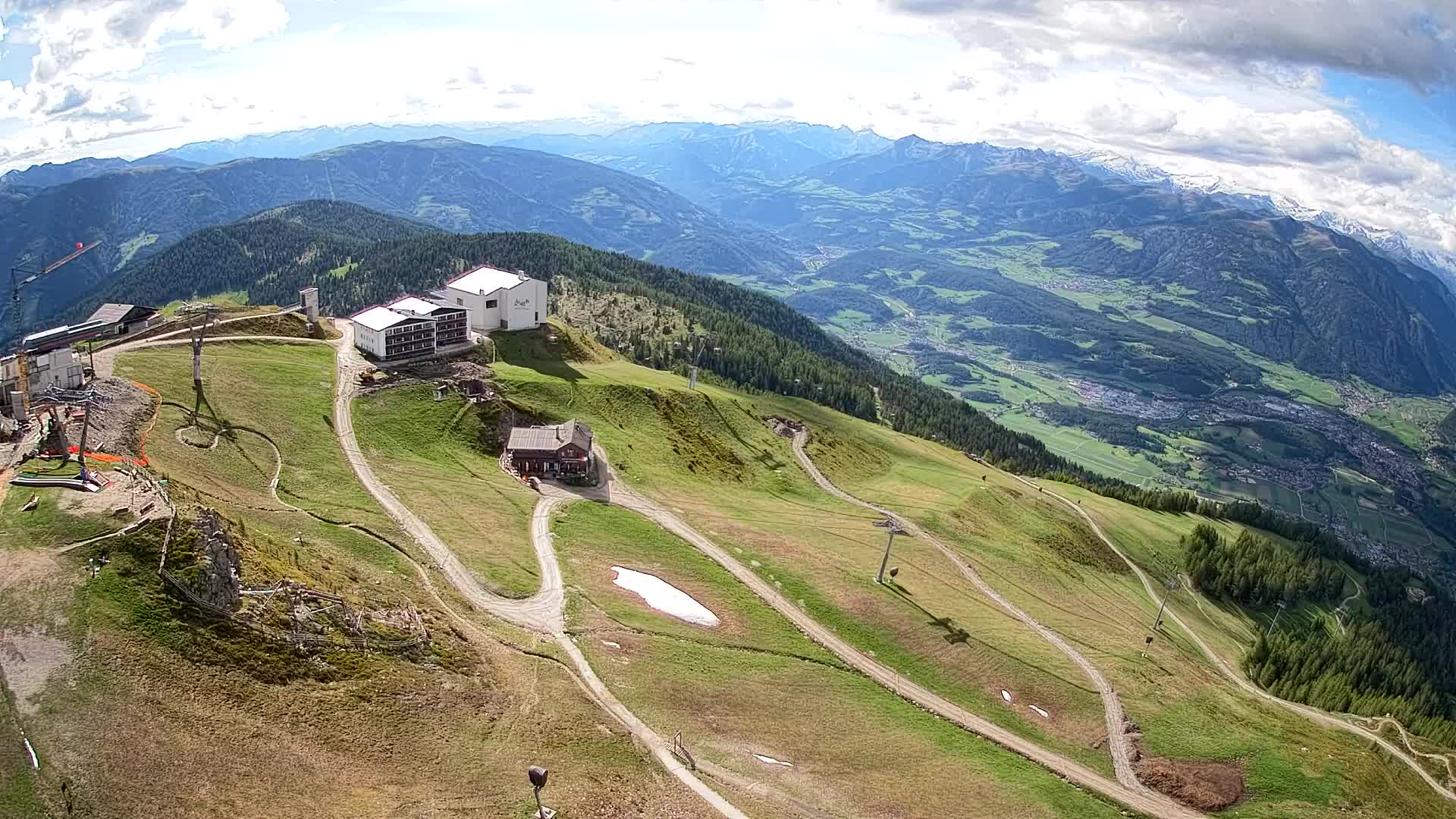 Kronplatz peak Ski resort | view to Bruneck