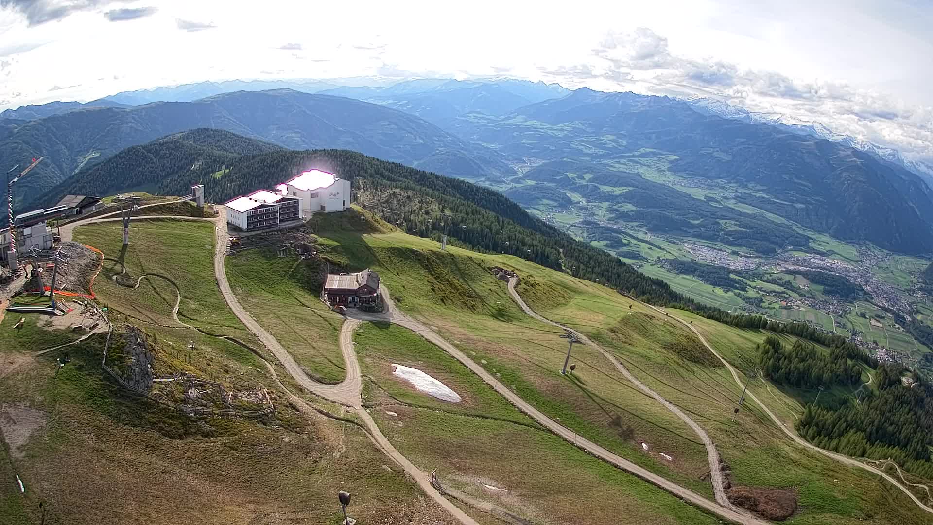 Kronplatz peak Ski resort | view to Bruneck