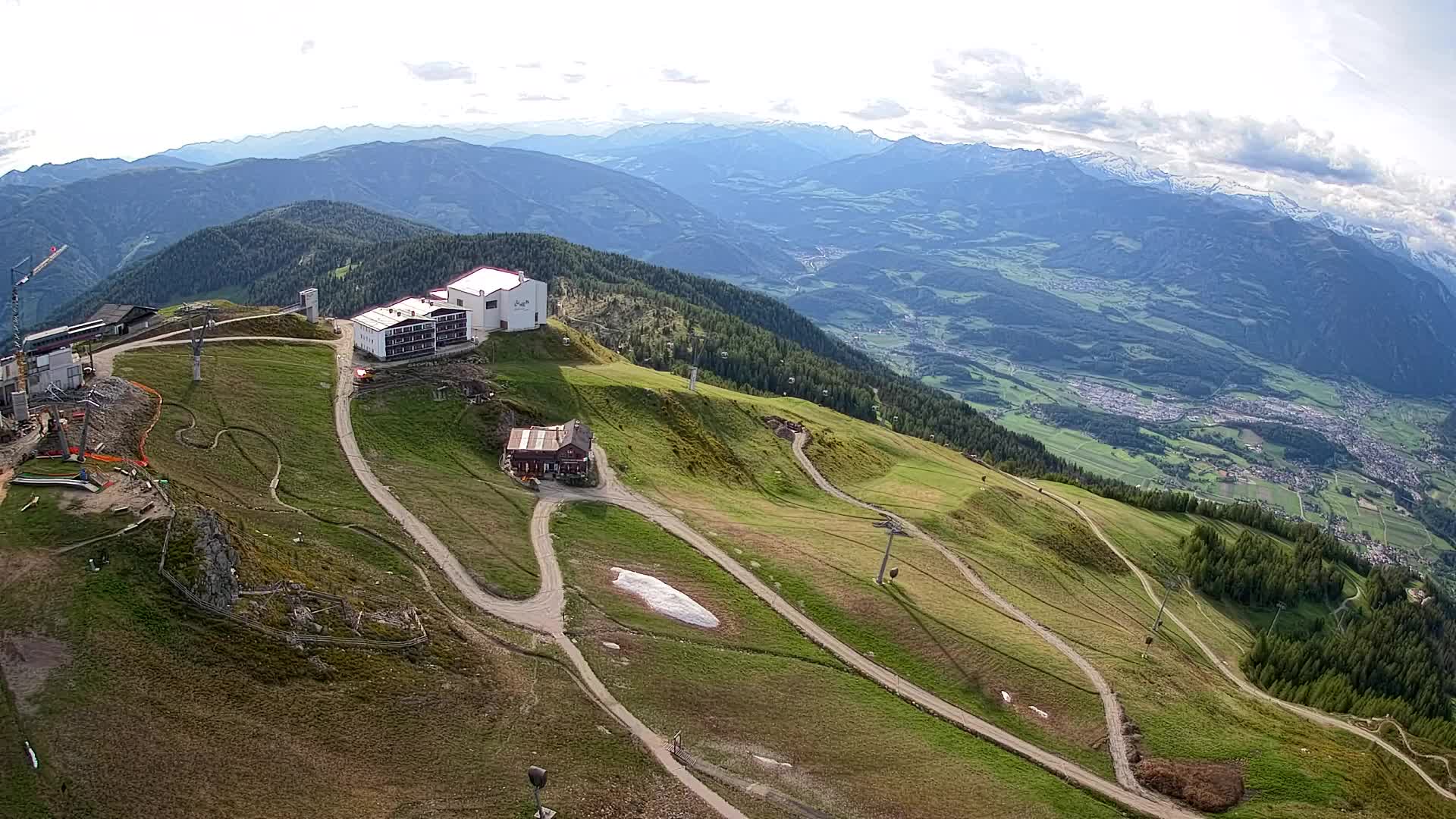 Kronplatz peak Ski resort | view to Bruneck