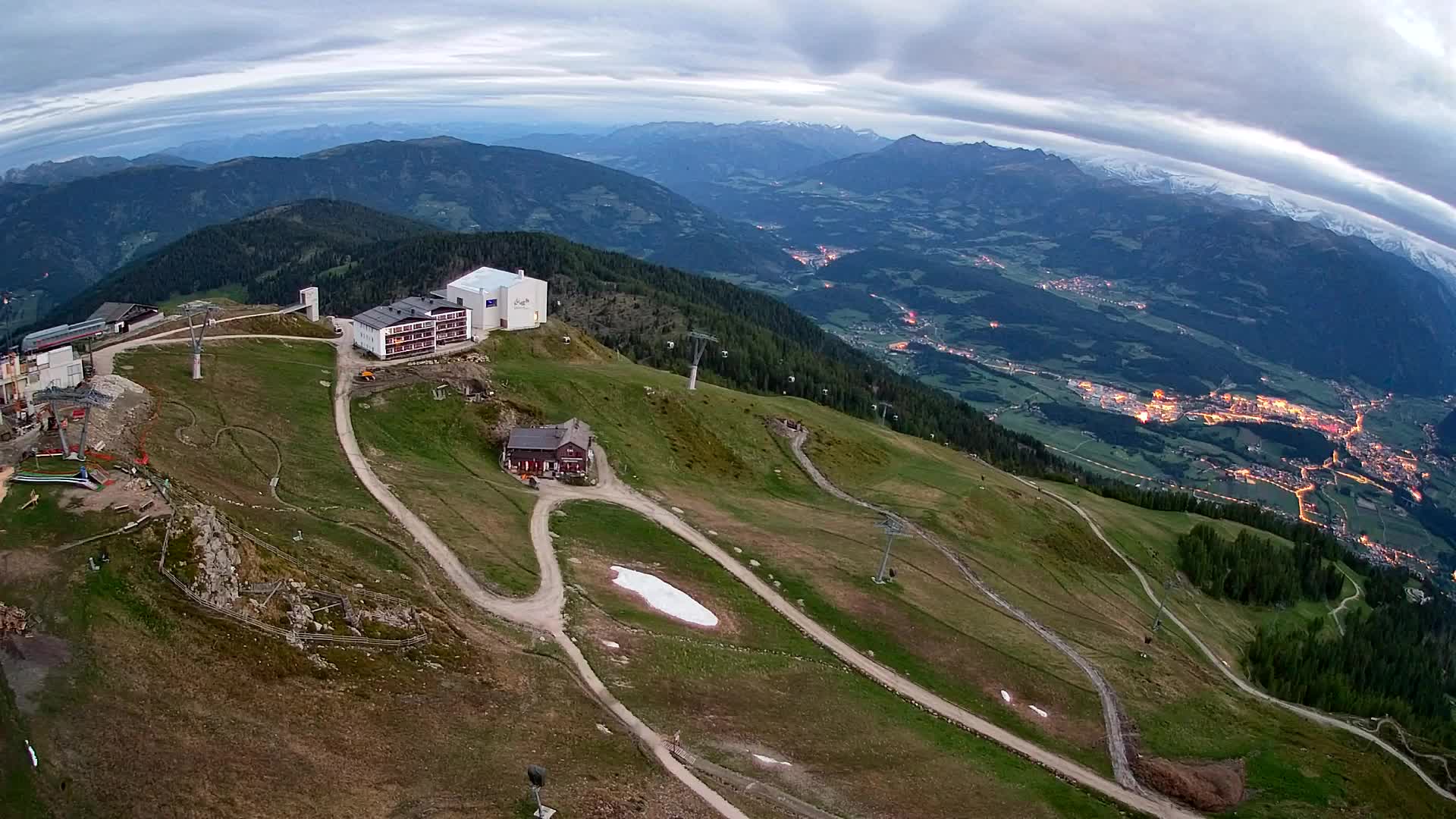 Kronplatz peak Ski resort | view to Bruneck