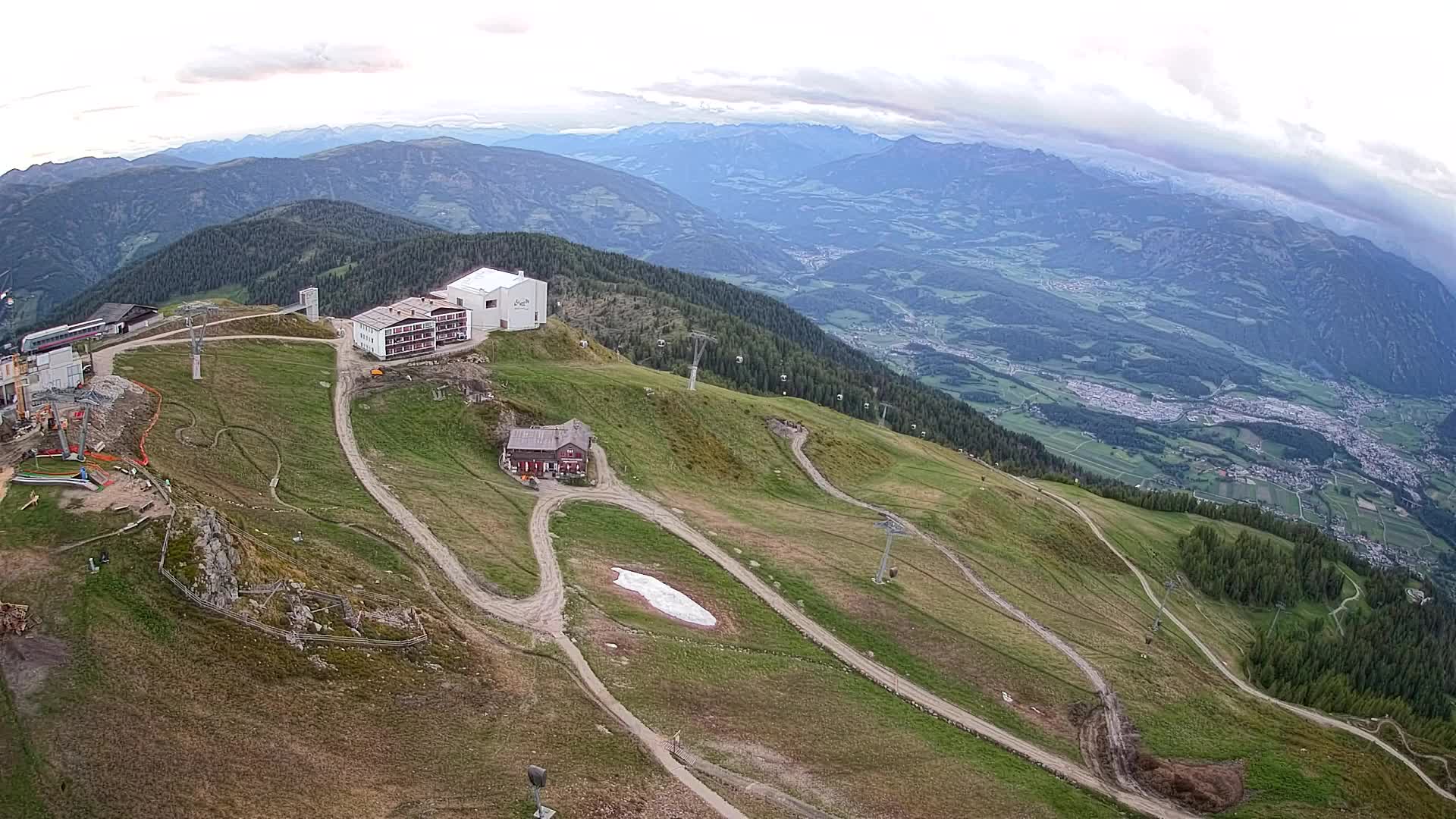 Kronplatz peak Ski resort | view to Bruneck
