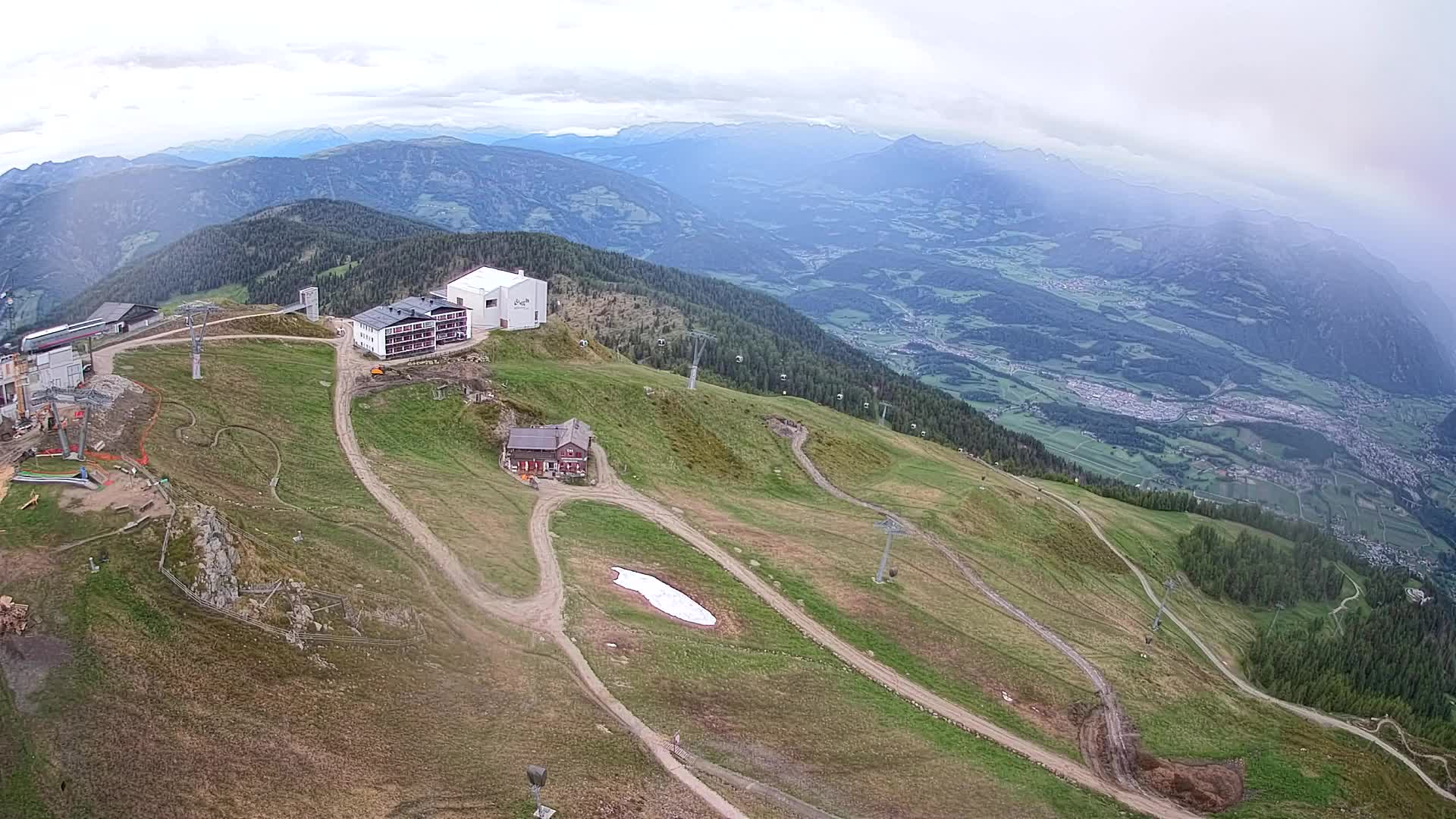 Kronplatz peak Ski resort | view to Bruneck