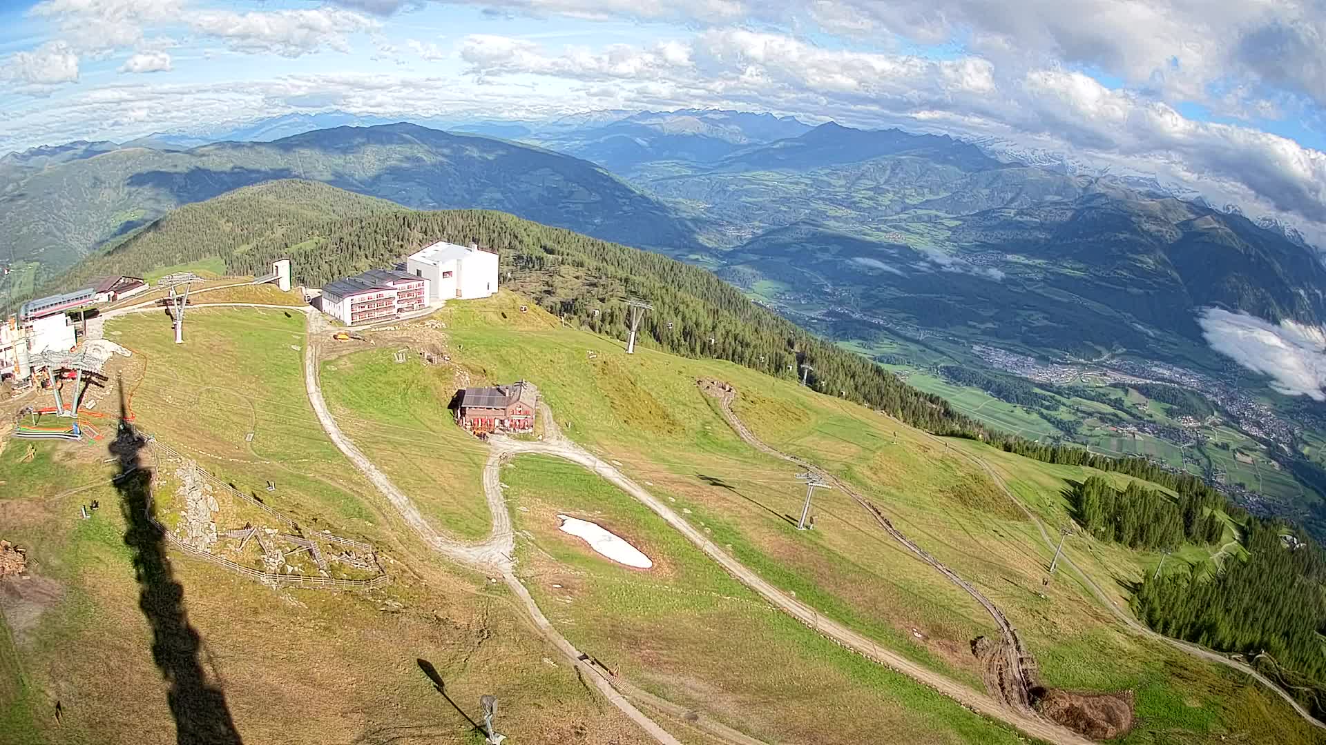 Station de ski Kronplatz sommet | vue sur Brunico