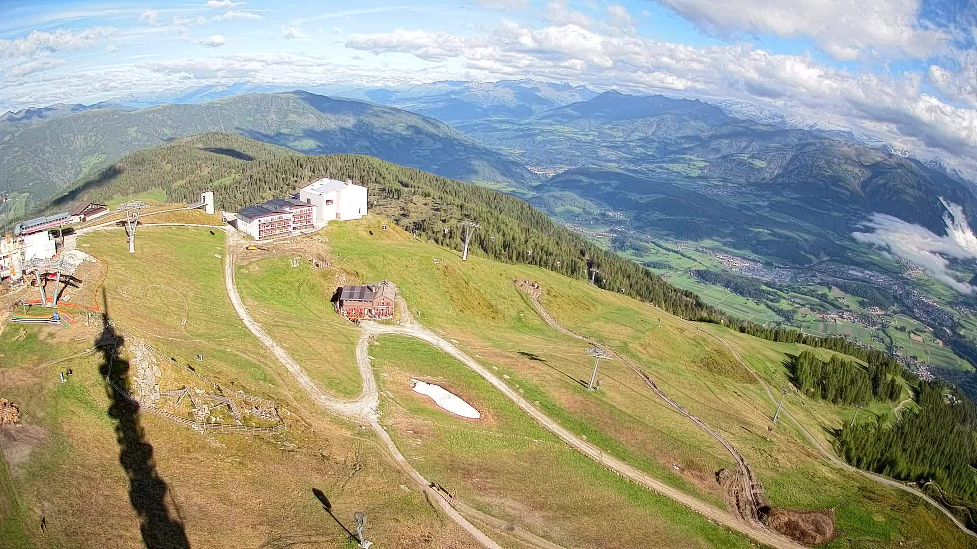 Skigebiet Kronplatz Gipfel | Blick auf Bruneck