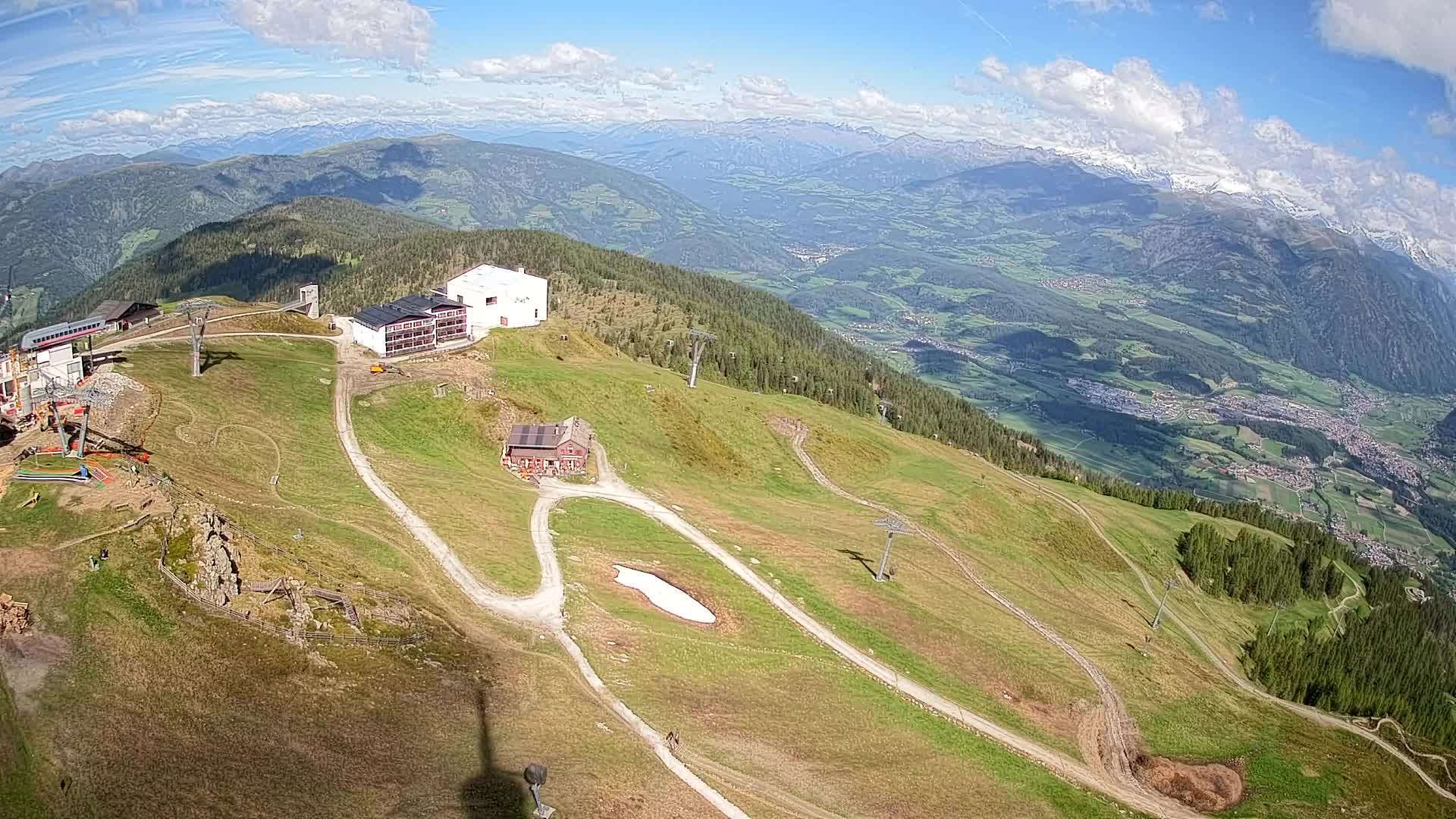 Station de ski Kronplatz sommet | vue sur Brunico