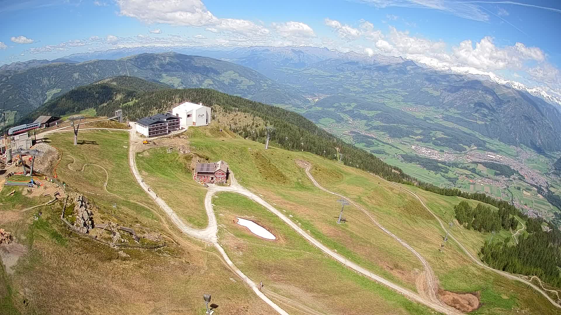 Station de ski Kronplatz sommet | vue sur Brunico