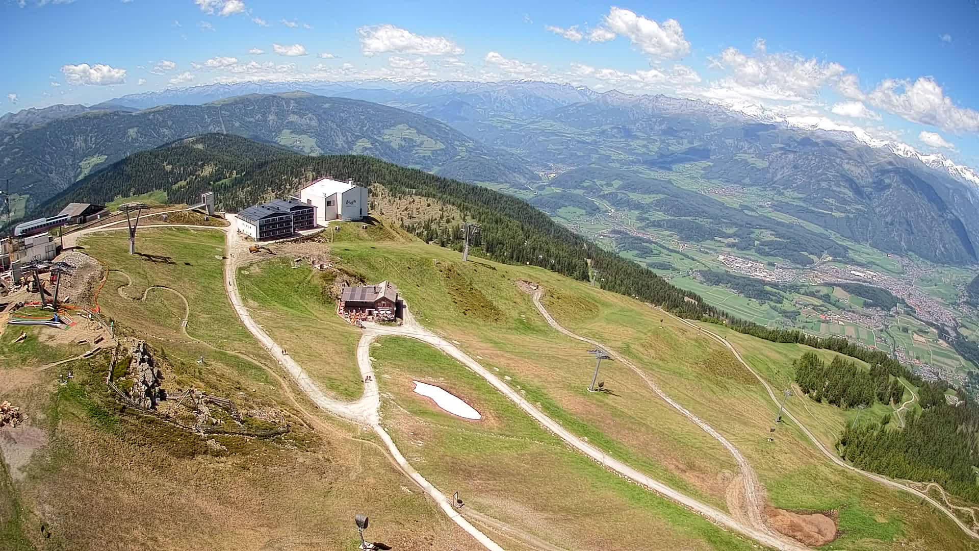 Skigebiet Kronplatz Gipfel | Blick auf Bruneck