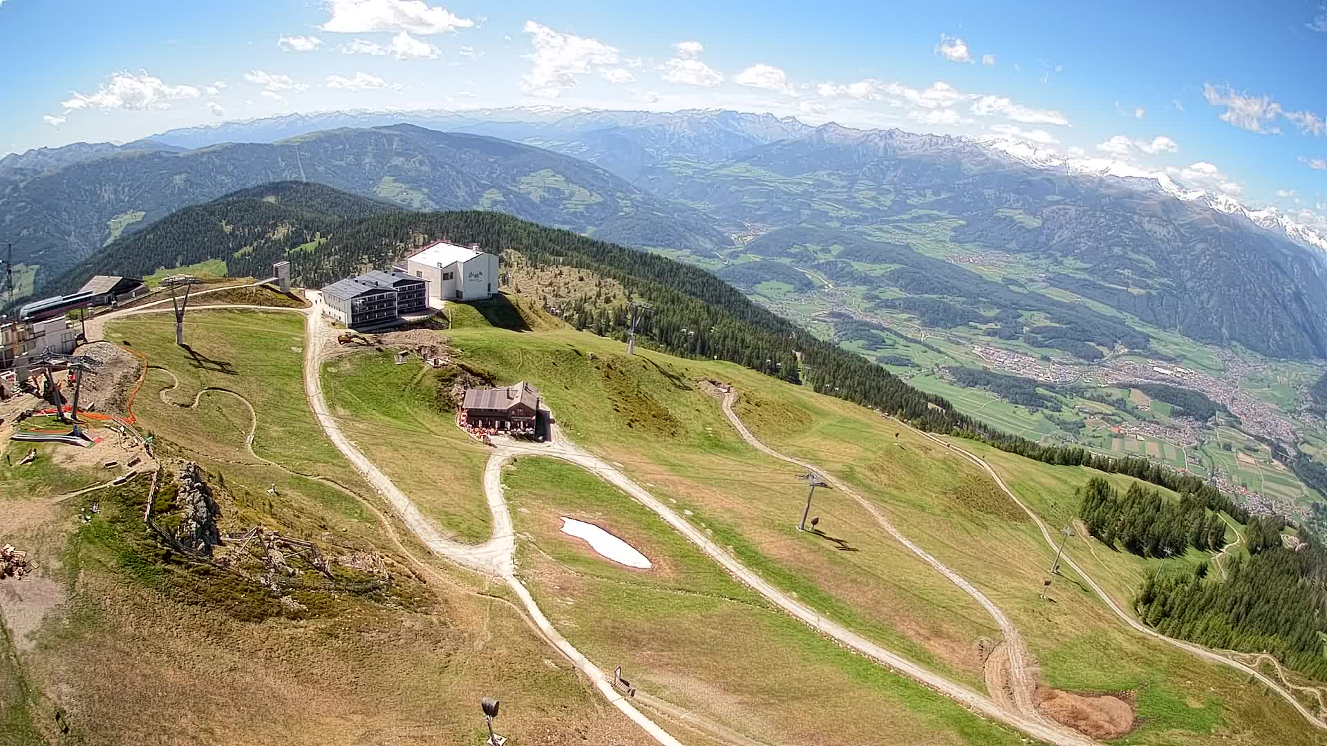 Skigebiet Kronplatz Gipfel | Blick auf Bruneck