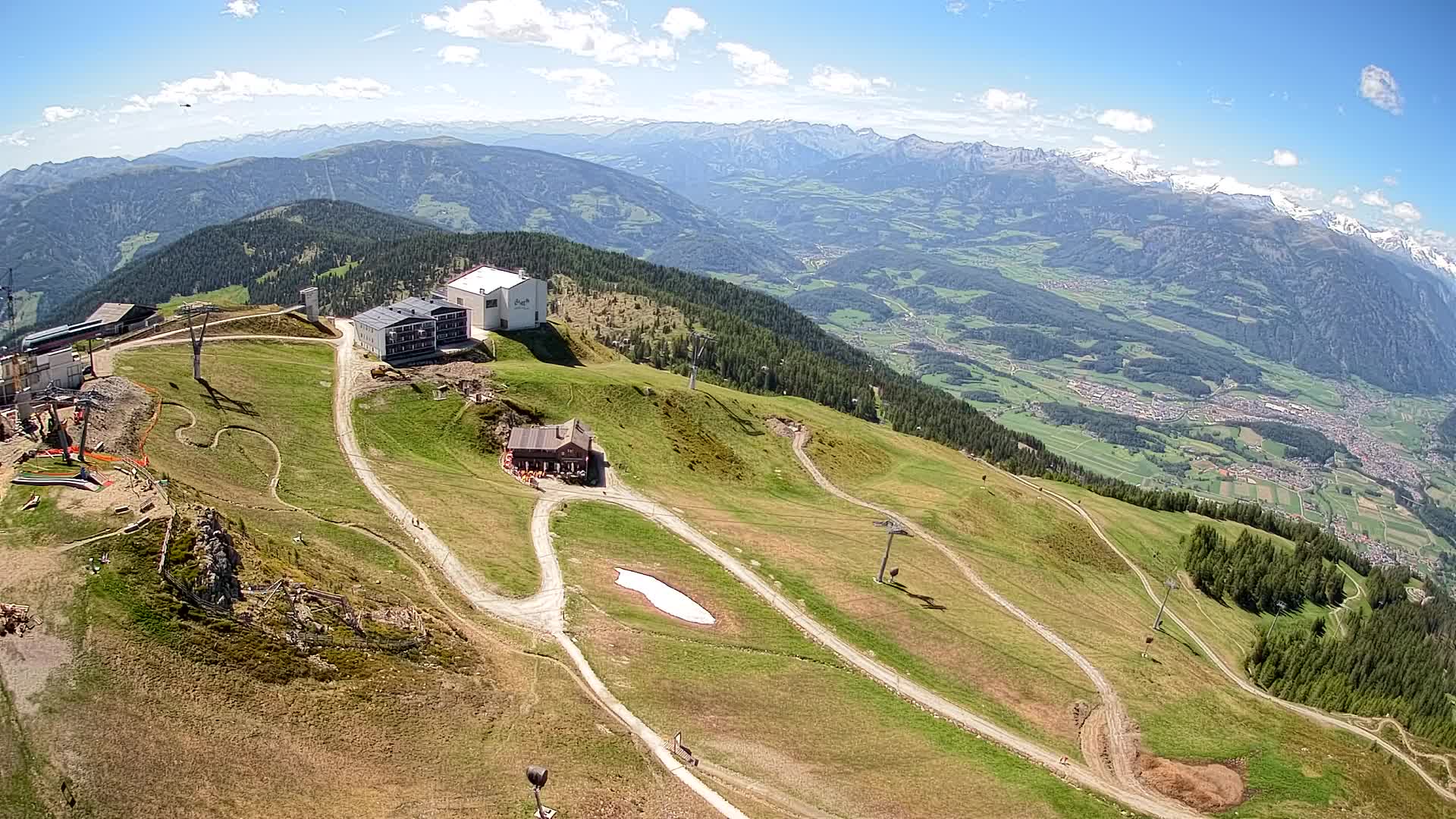 Station de ski Kronplatz sommet | vue sur Brunico