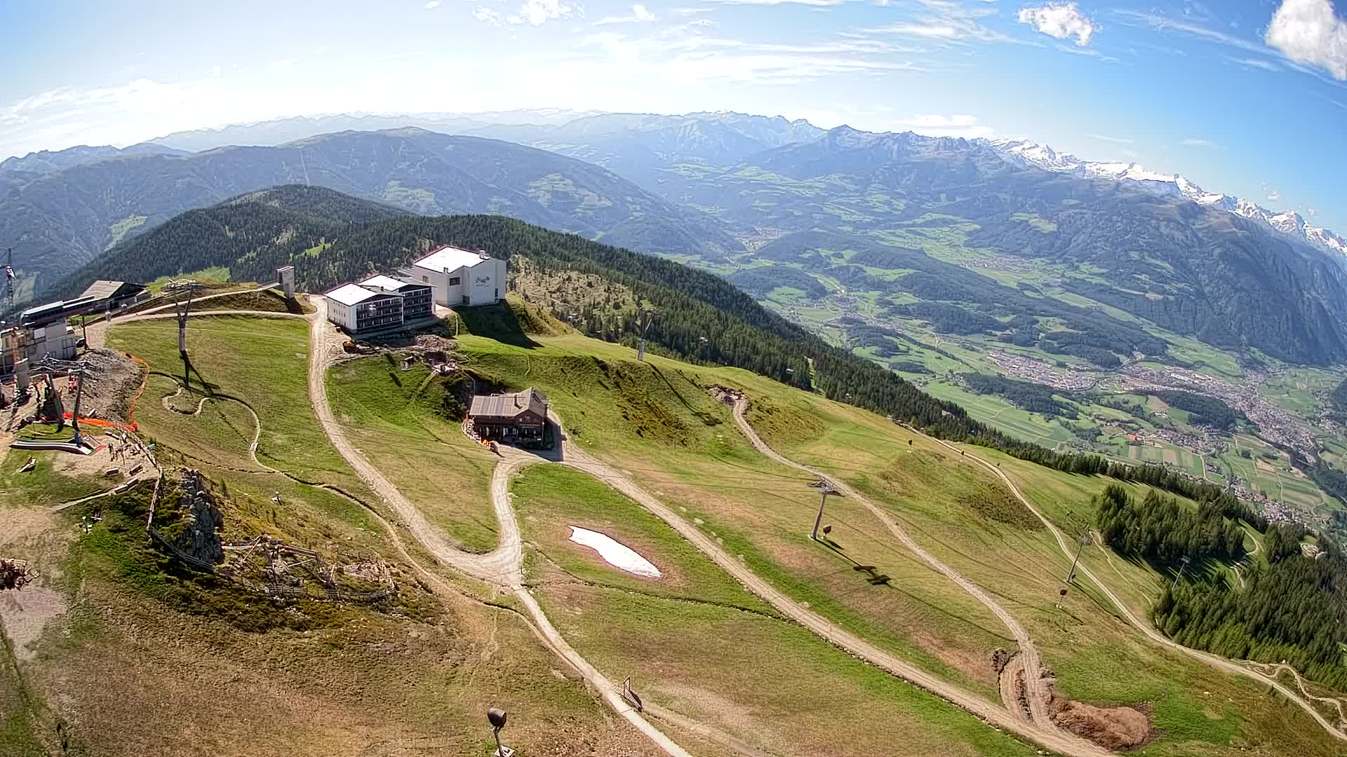 Station de ski Kronplatz sommet | vue sur Brunico