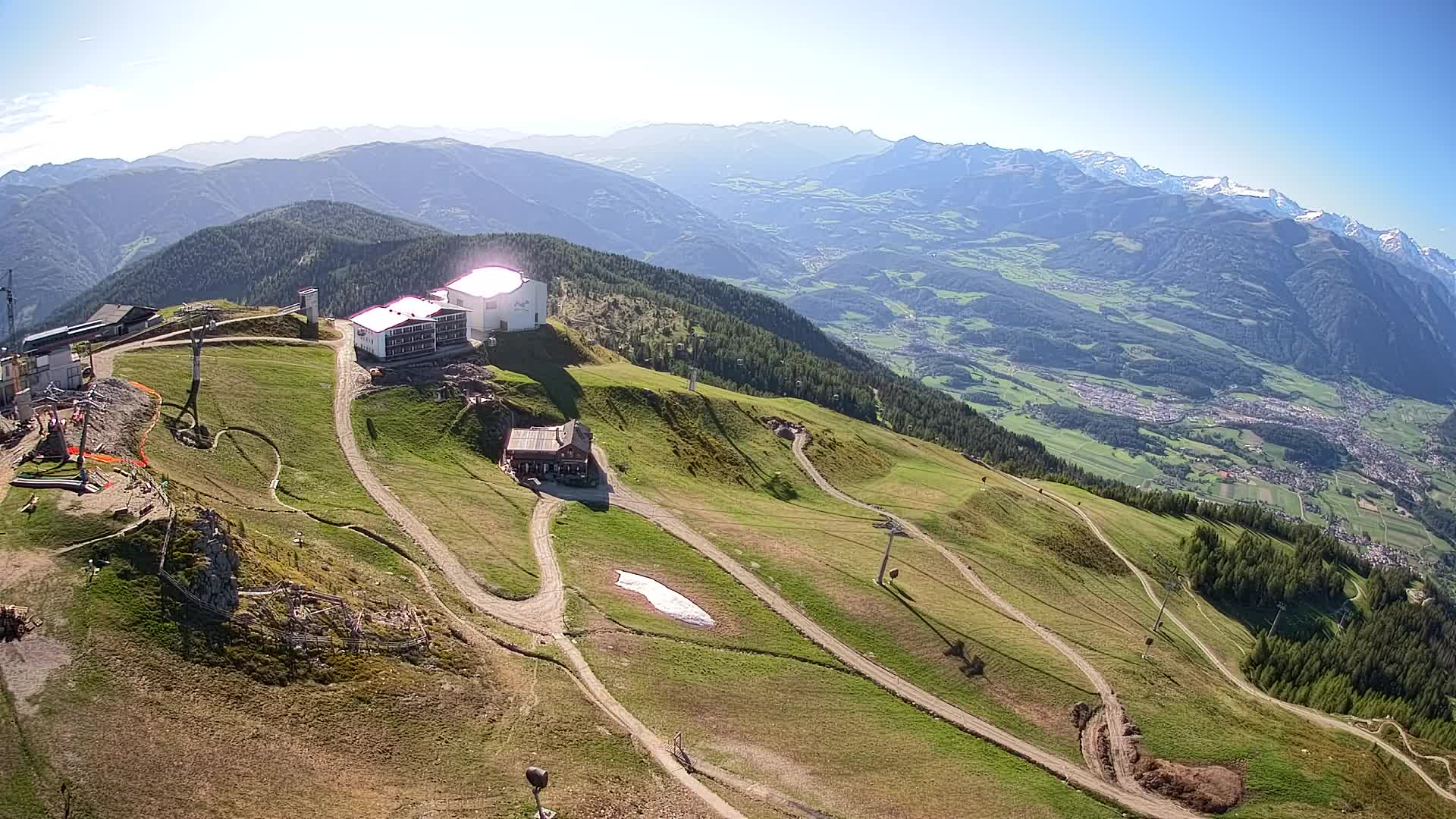 Station de ski Kronplatz sommet | vue sur Brunico
