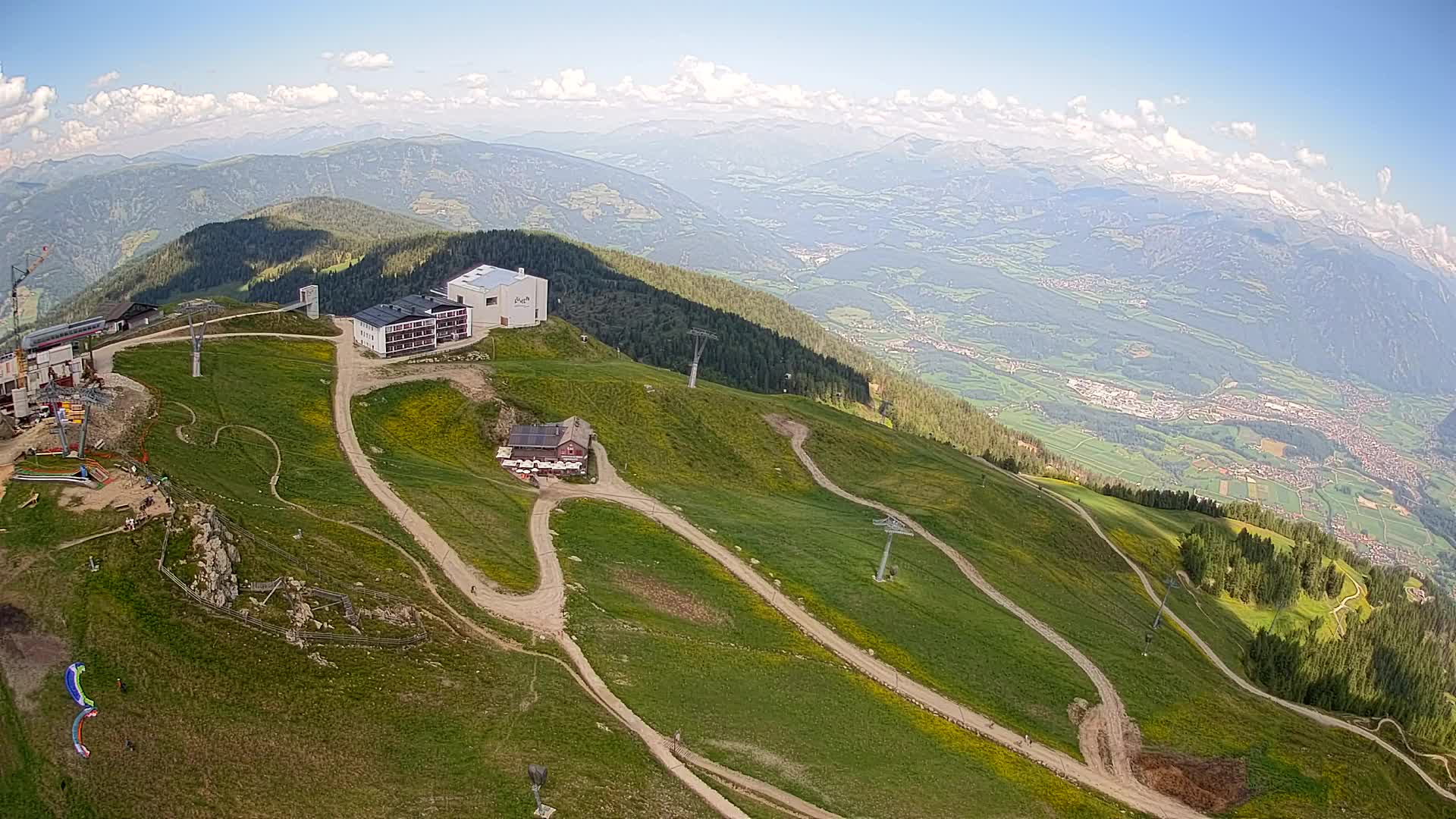Kronplatz peak Ski resort | view to Bruneck