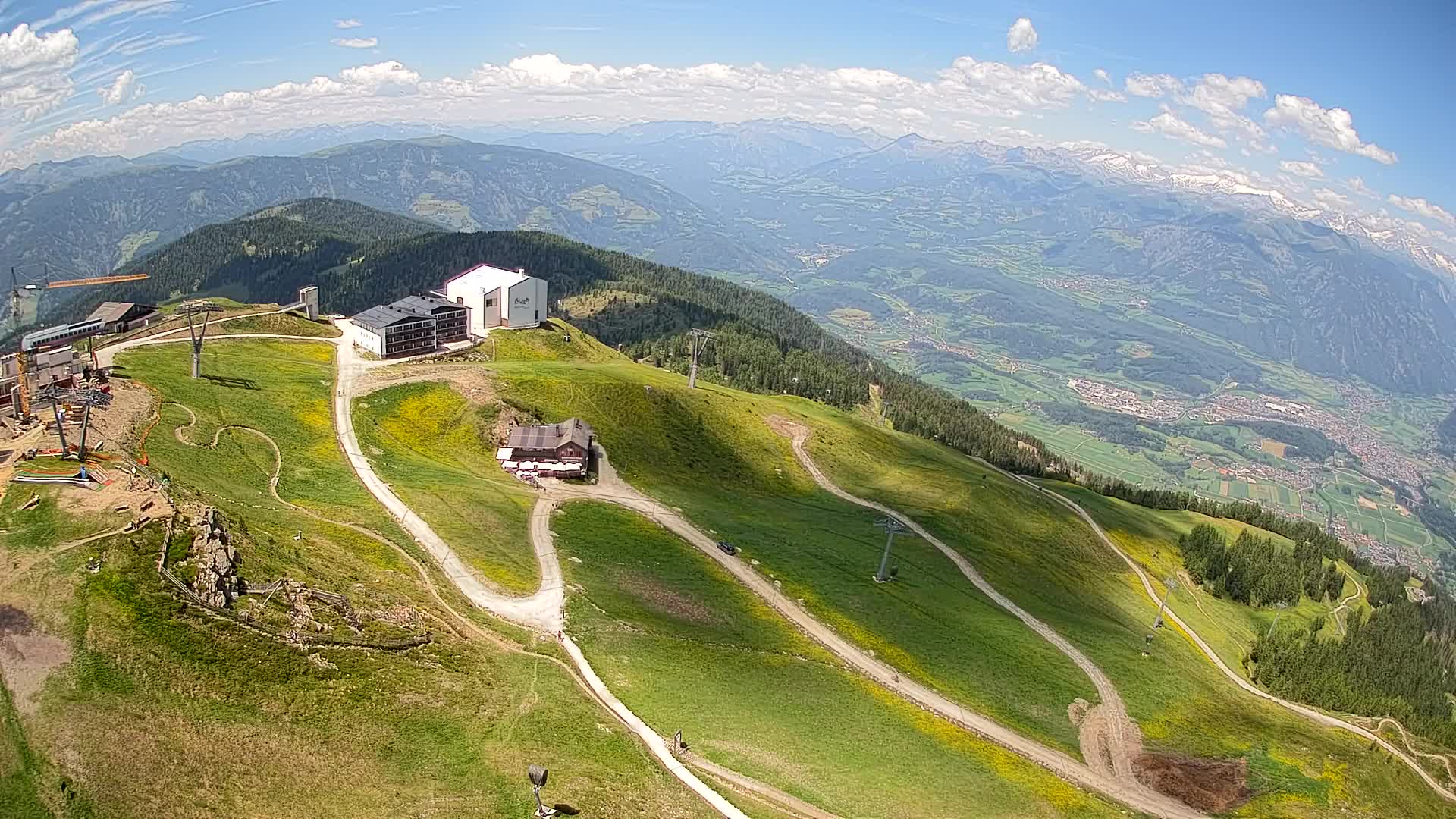 Smučišče Kronplatz – vrh | pogled na Bruneck