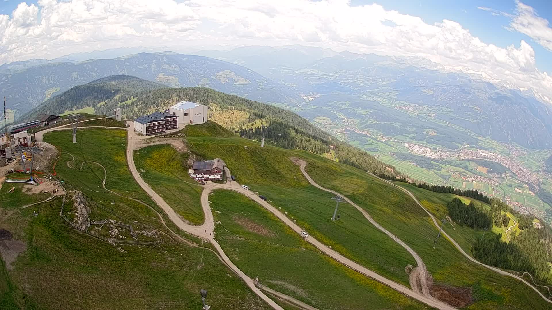 Kronplatz peak Ski resort | view to Bruneck