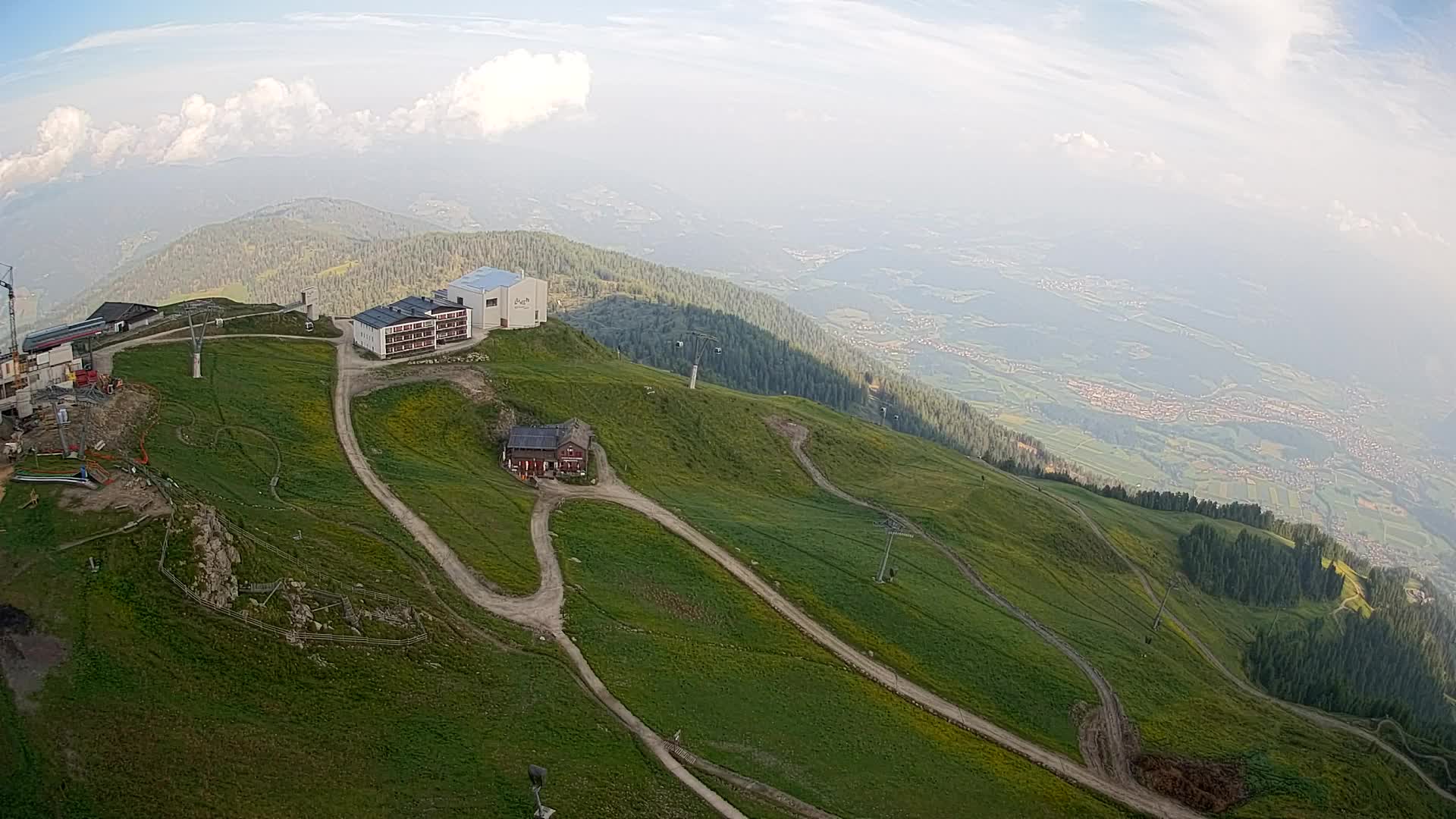 Station de ski Kronplatz sommet | vue sur Brunico