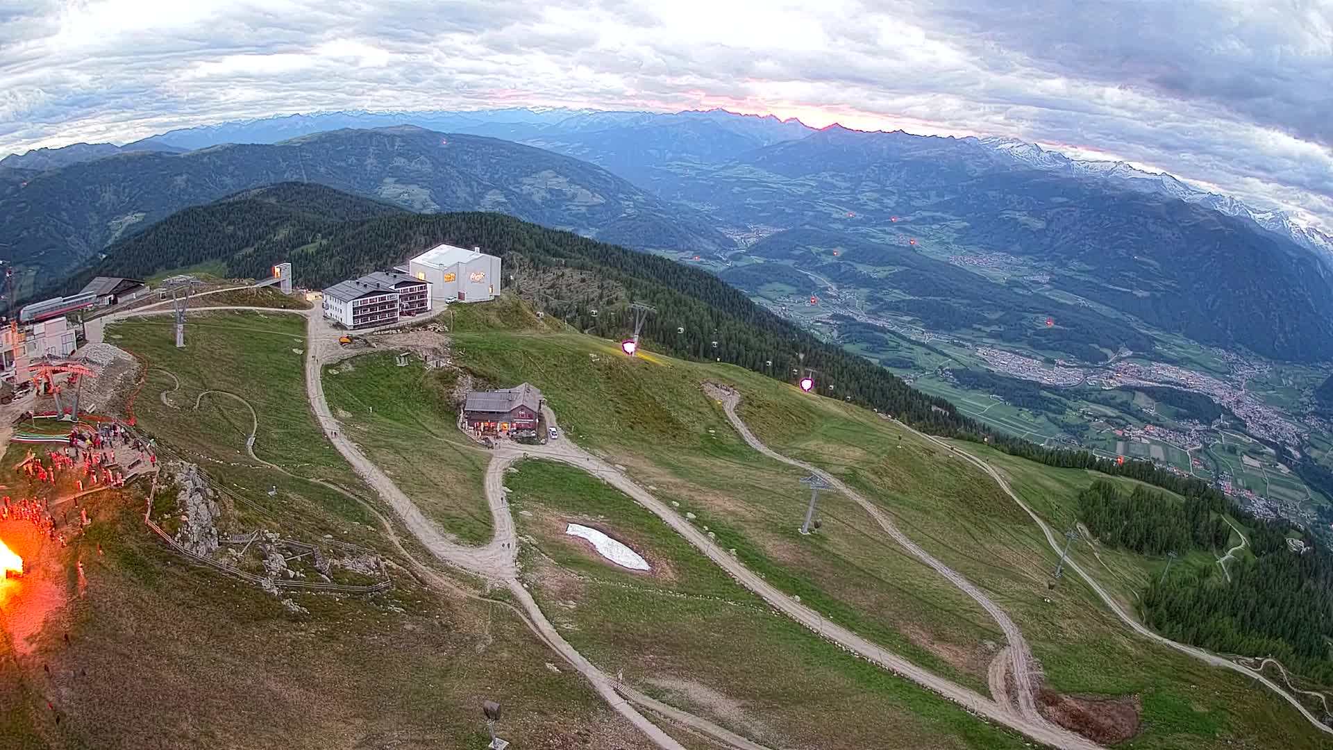 Kronplatz peak Ski resort | view to Bruneck