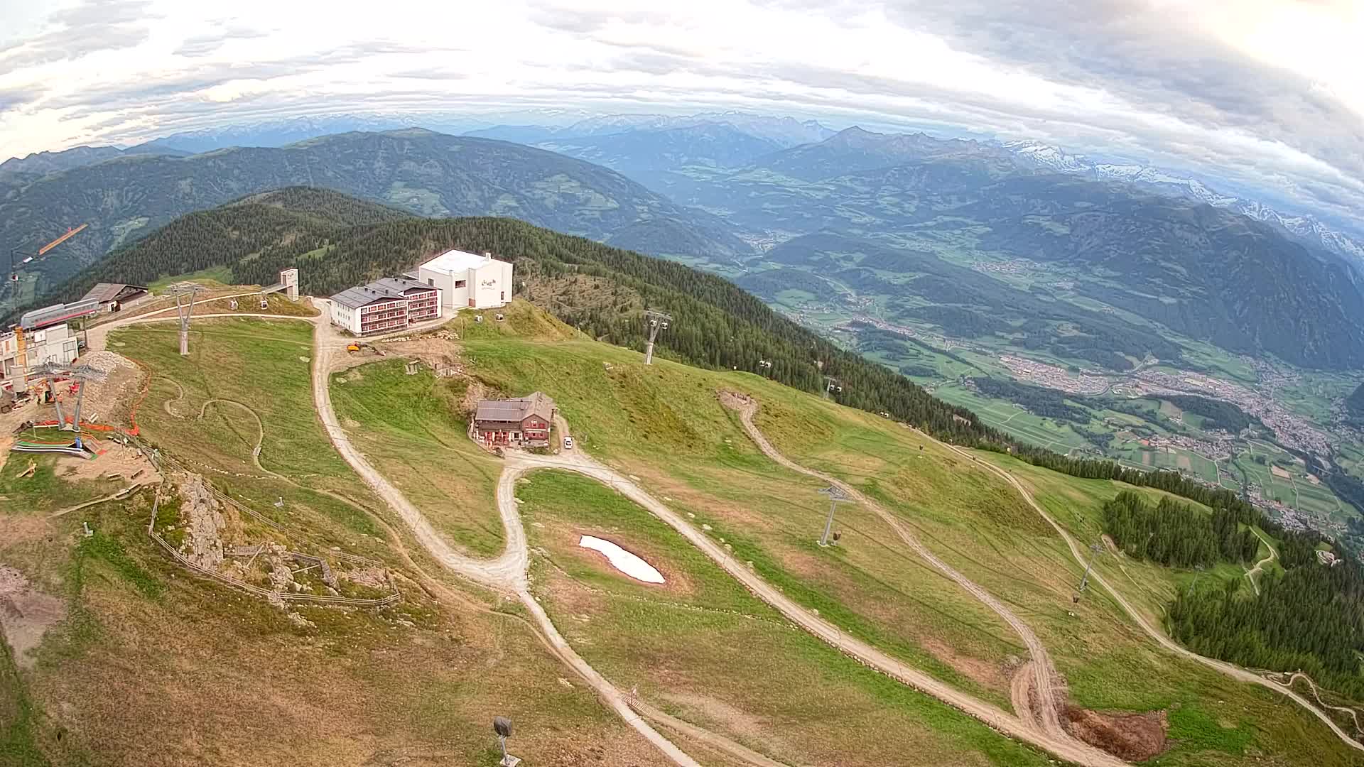 Kronplatz peak Ski resort | view to Bruneck