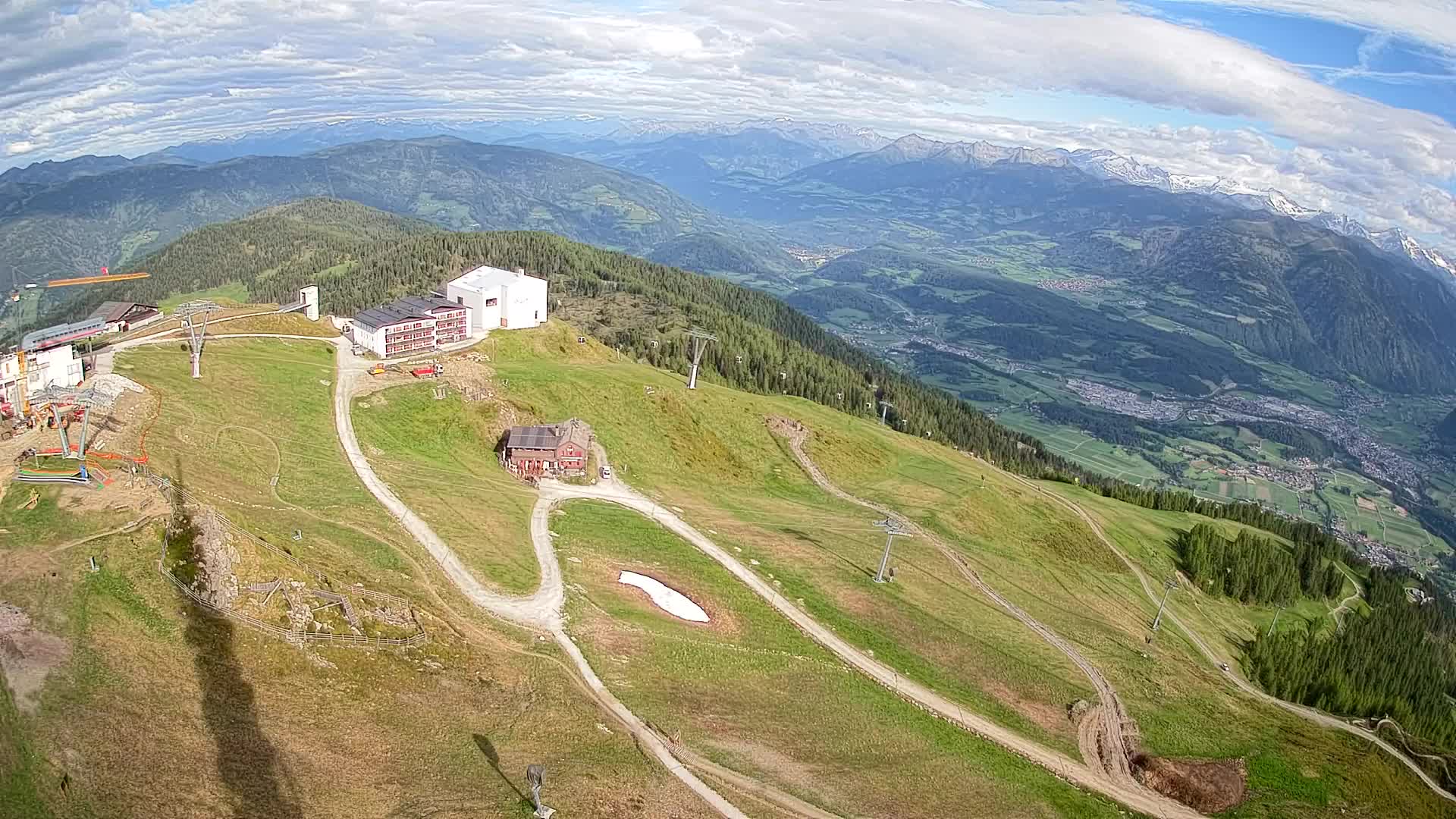 Kronplatz peak Ski resort | view to Bruneck