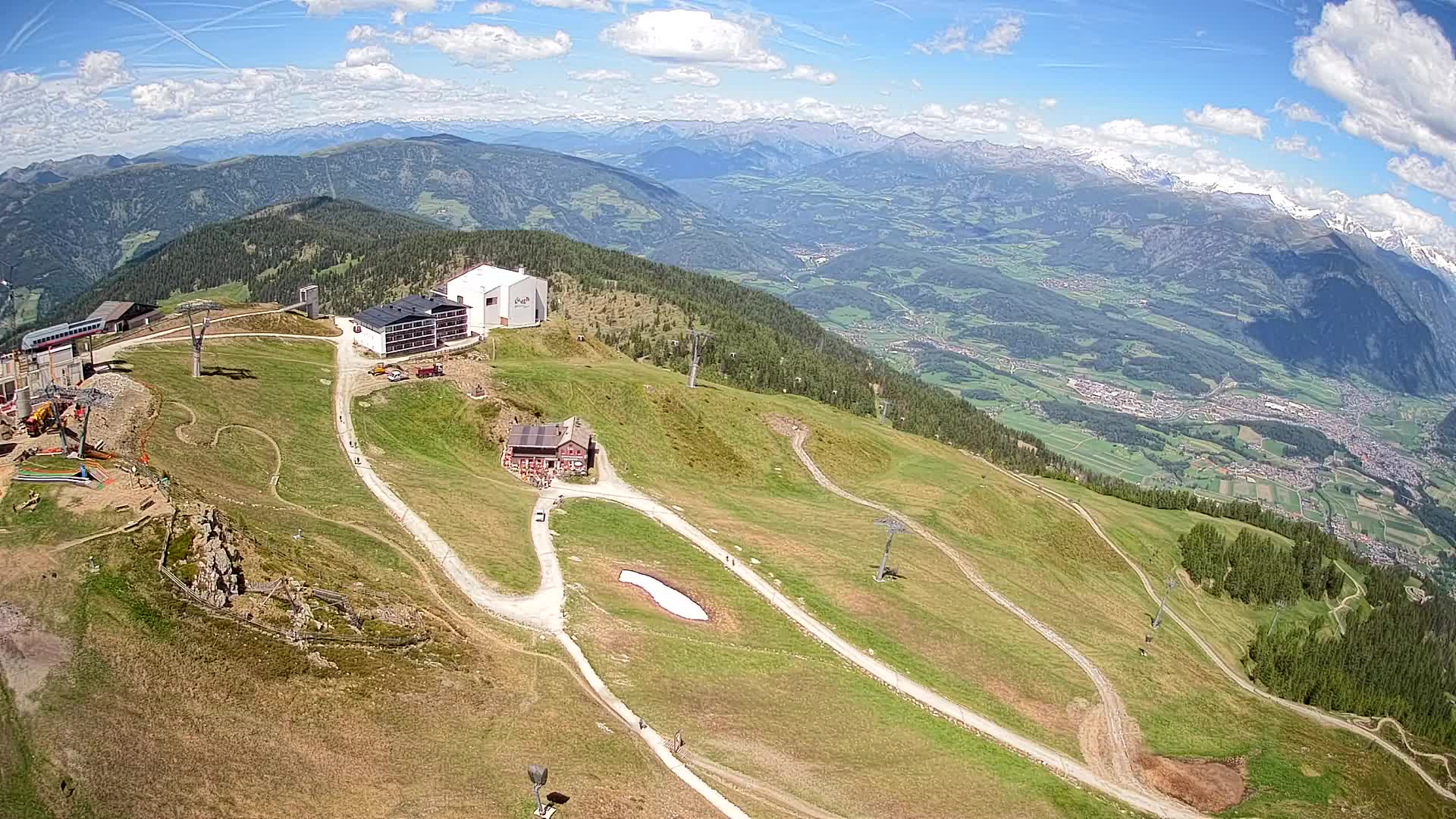 Skigebiet Kronplatz Gipfel | Blick auf Bruneck