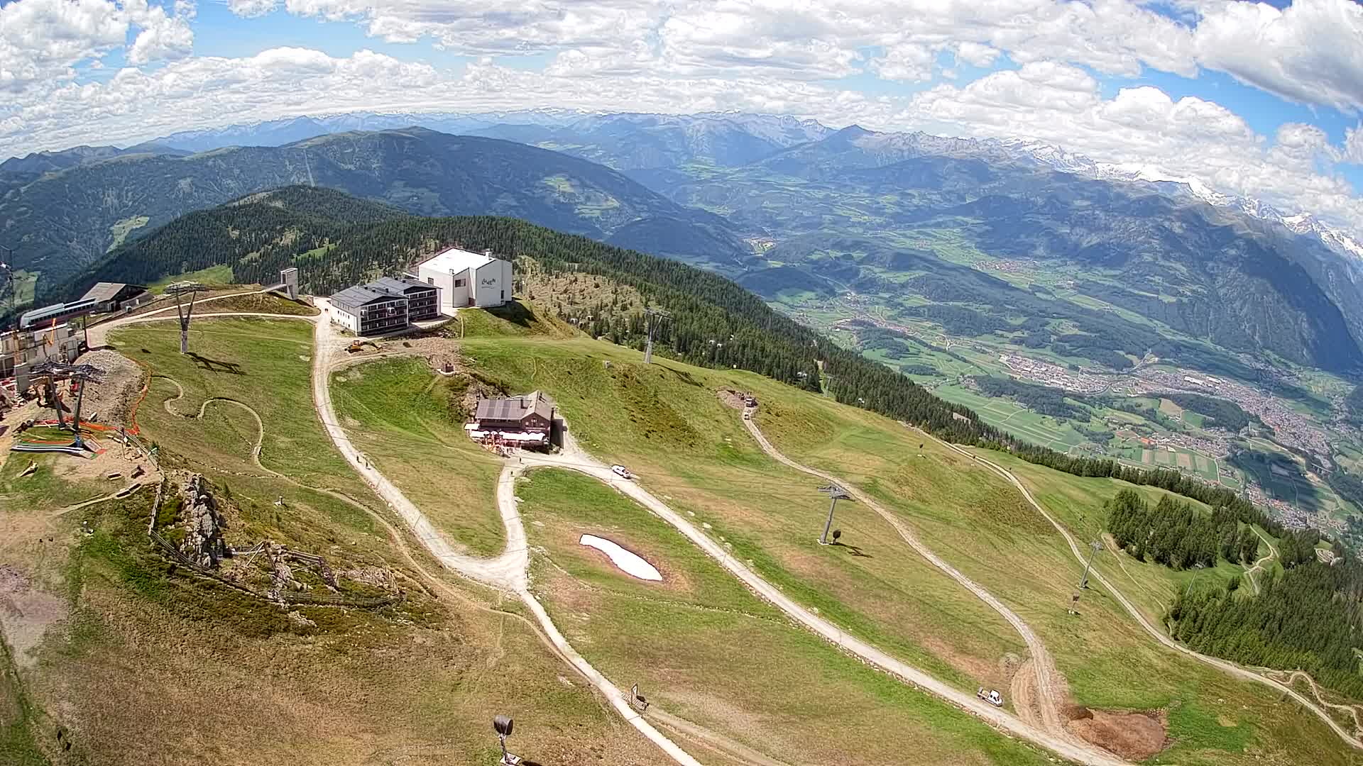 Skigebiet Kronplatz Gipfel | Blick auf Bruneck