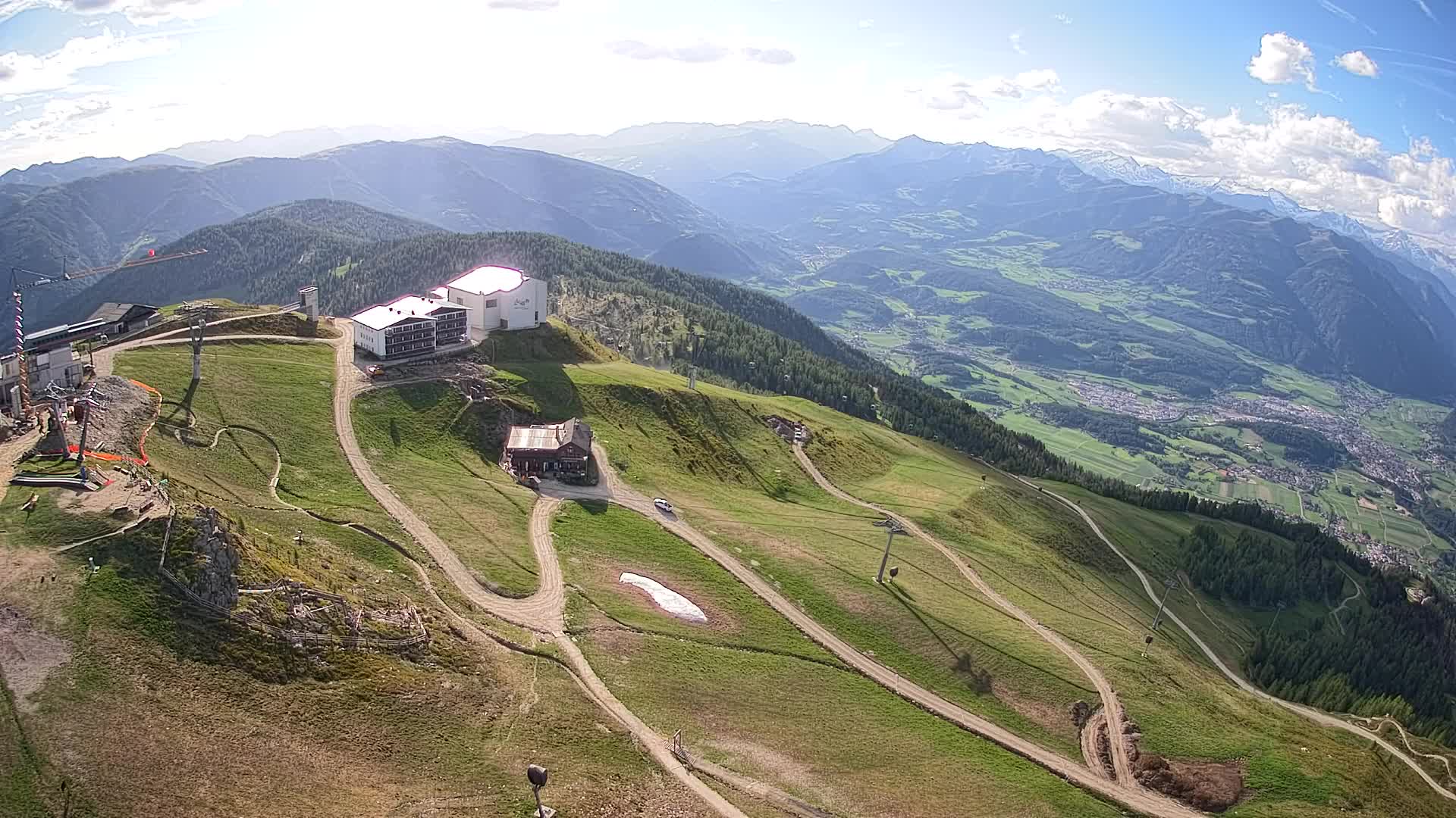 Kronplatz peak Ski resort | view to Bruneck
