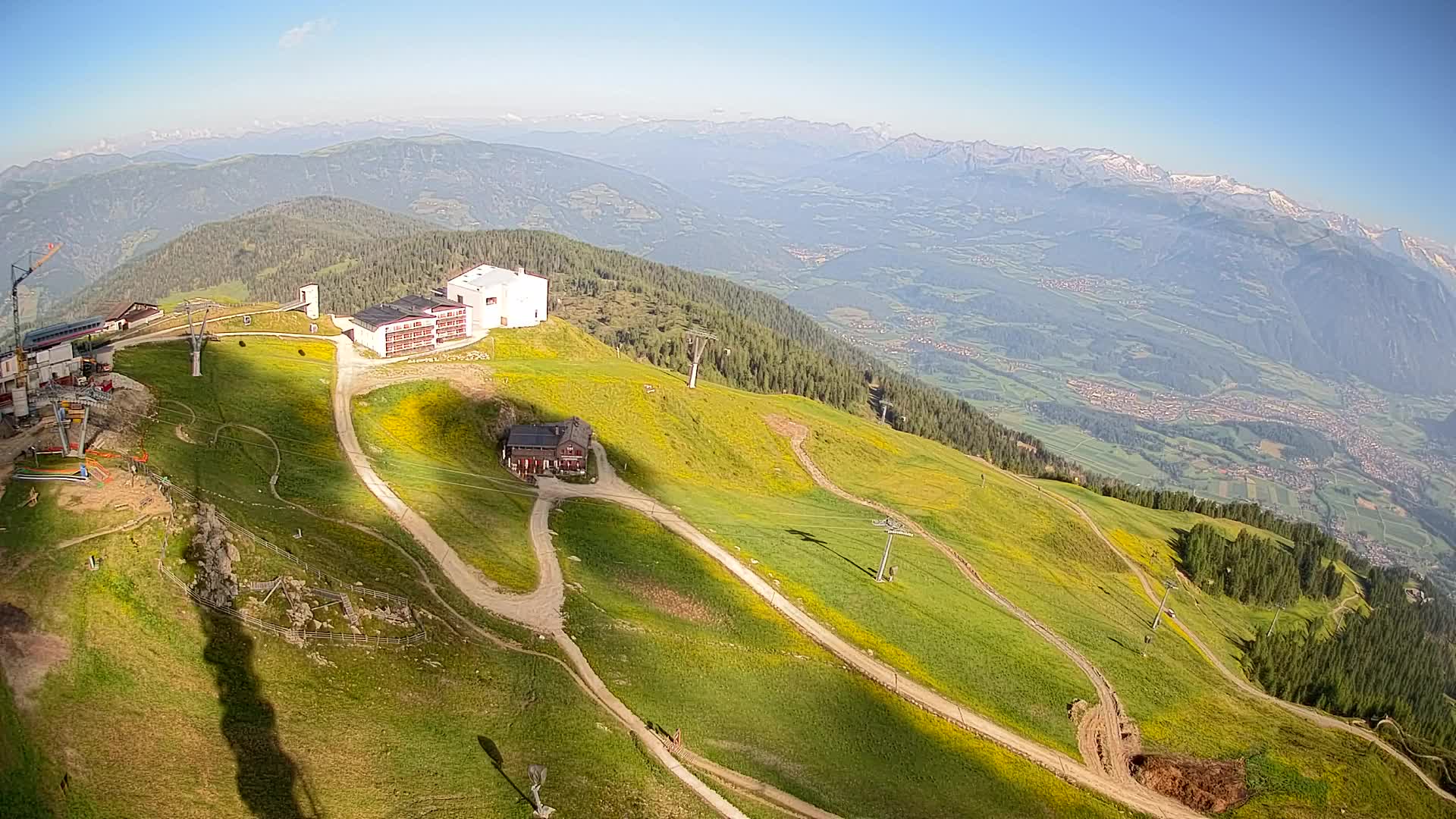 Kronplatz peak Ski resort | view to Bruneck