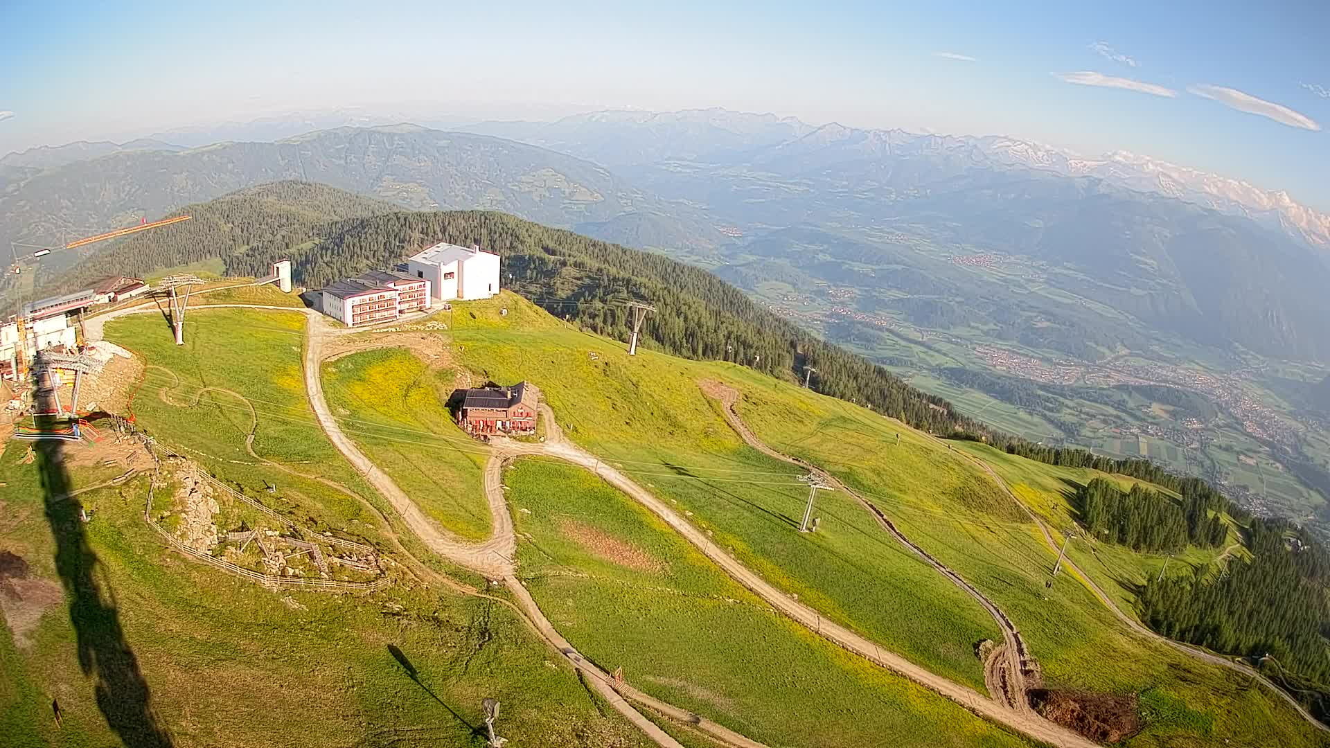 Kronplatz peak Ski resort | view to Bruneck