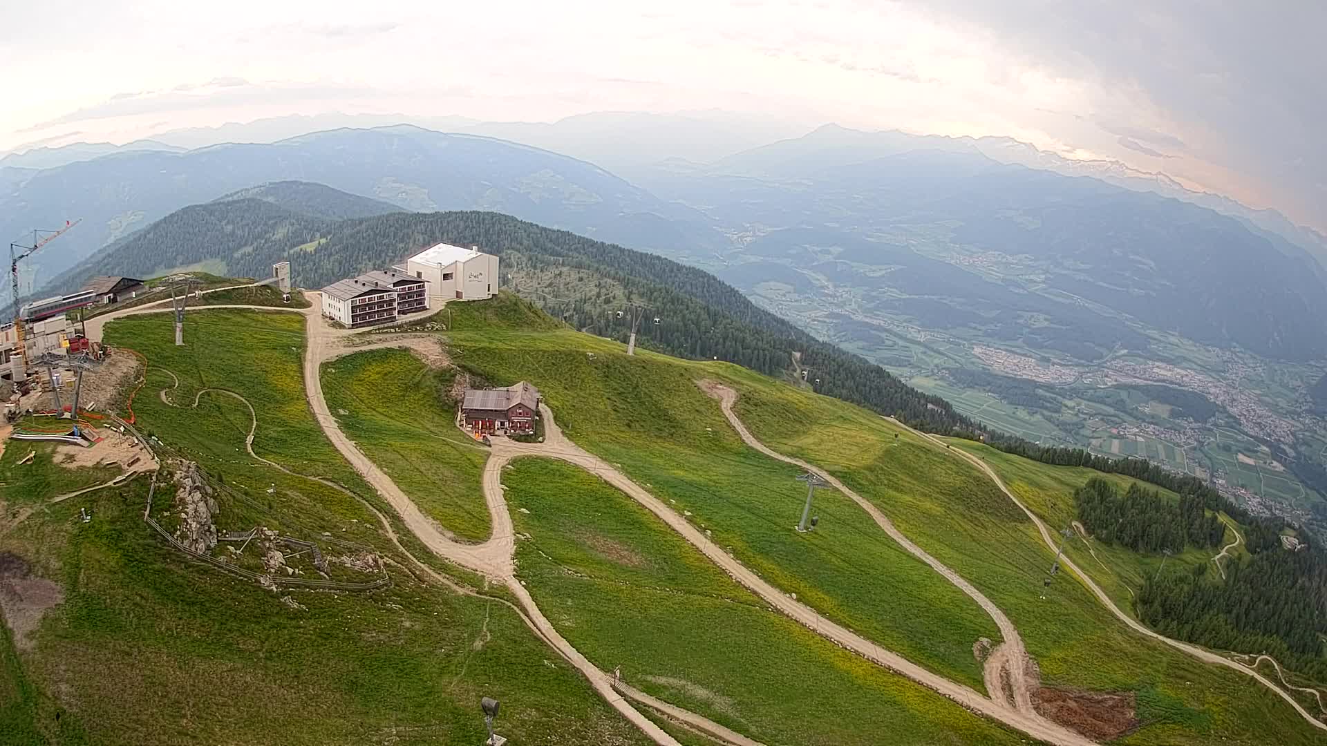 Kronplatz peak Ski resort | view to Bruneck