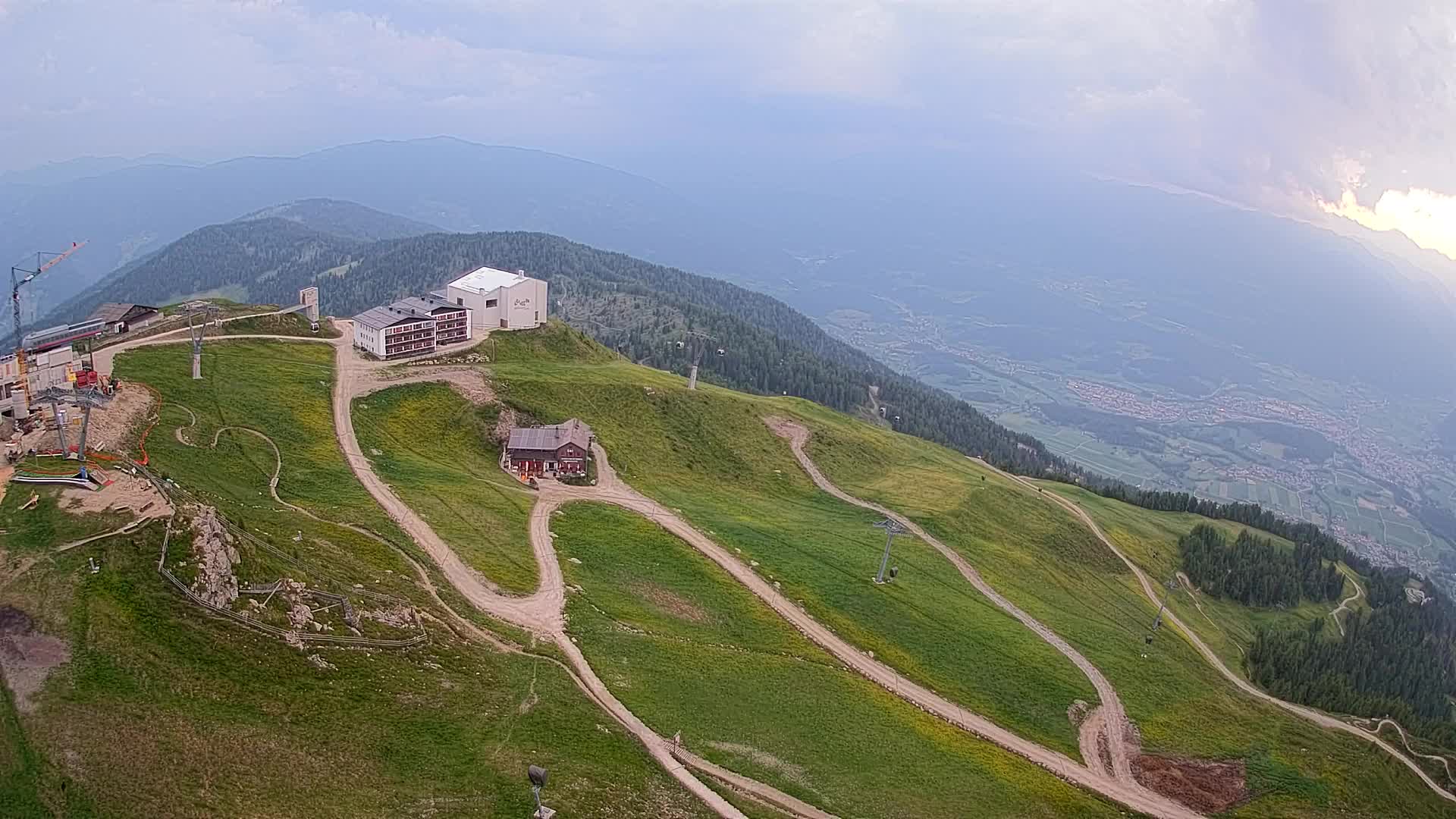 Kronplatz peak Ski resort | view to Bruneck