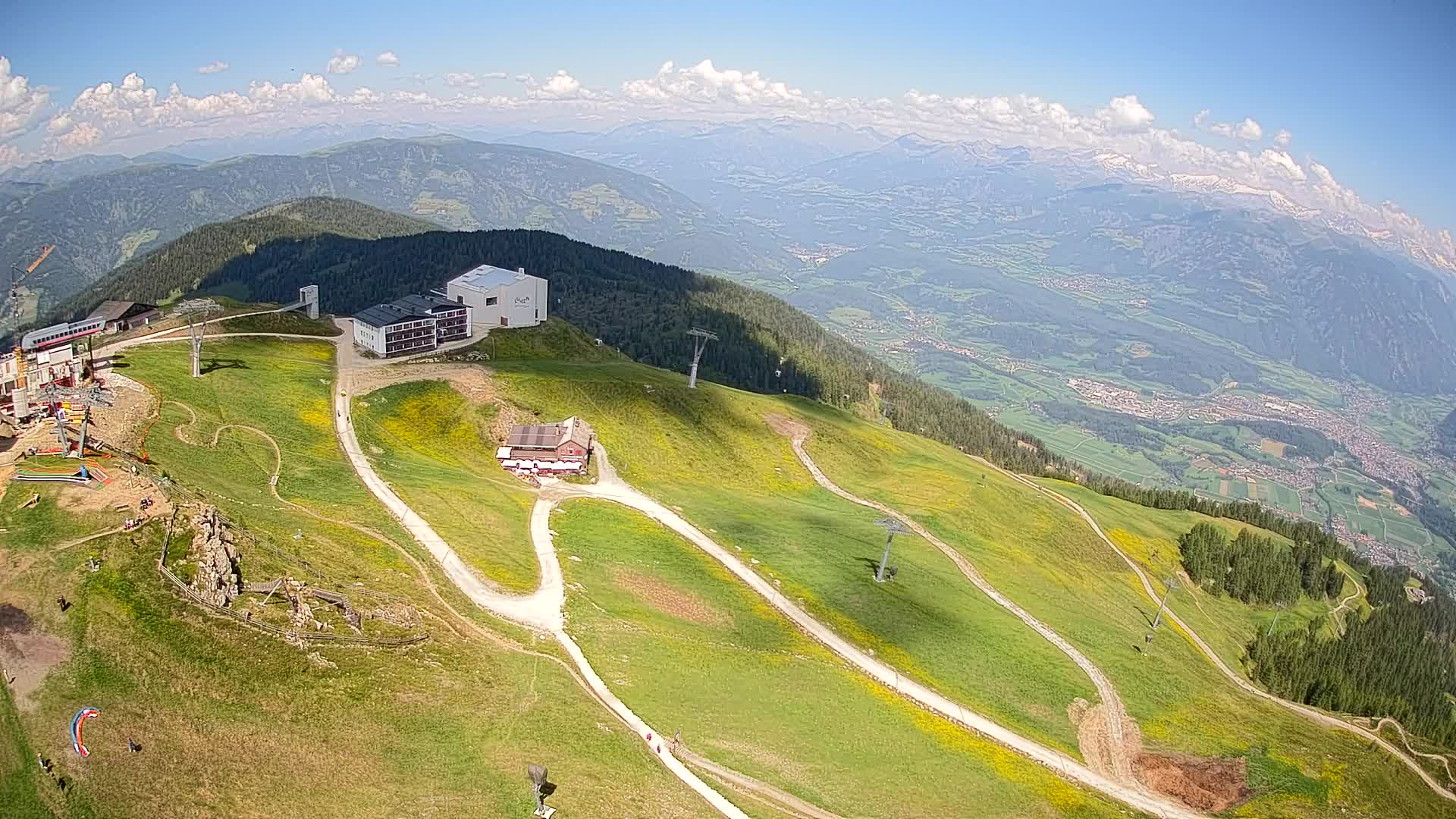 Kronplatz peak Ski resort | view to Bruneck