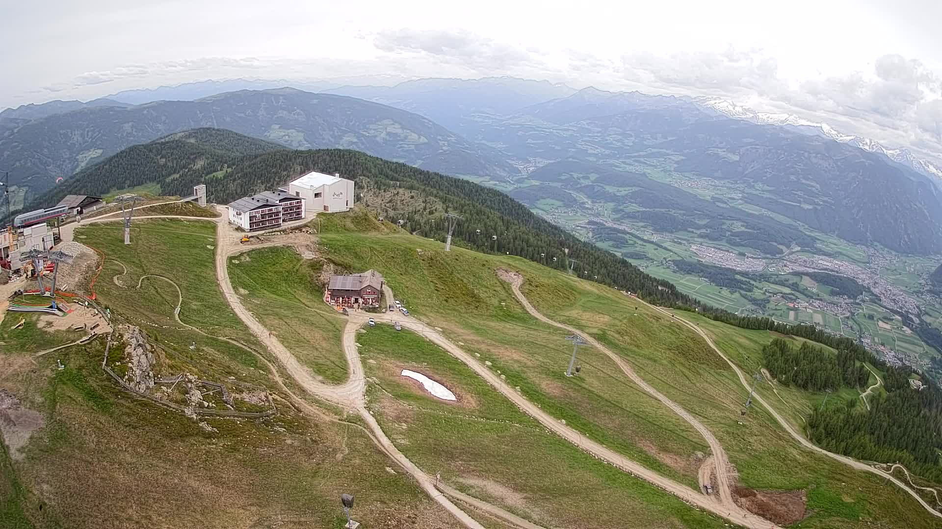 Kronplatz peak Ski resort | view to Bruneck